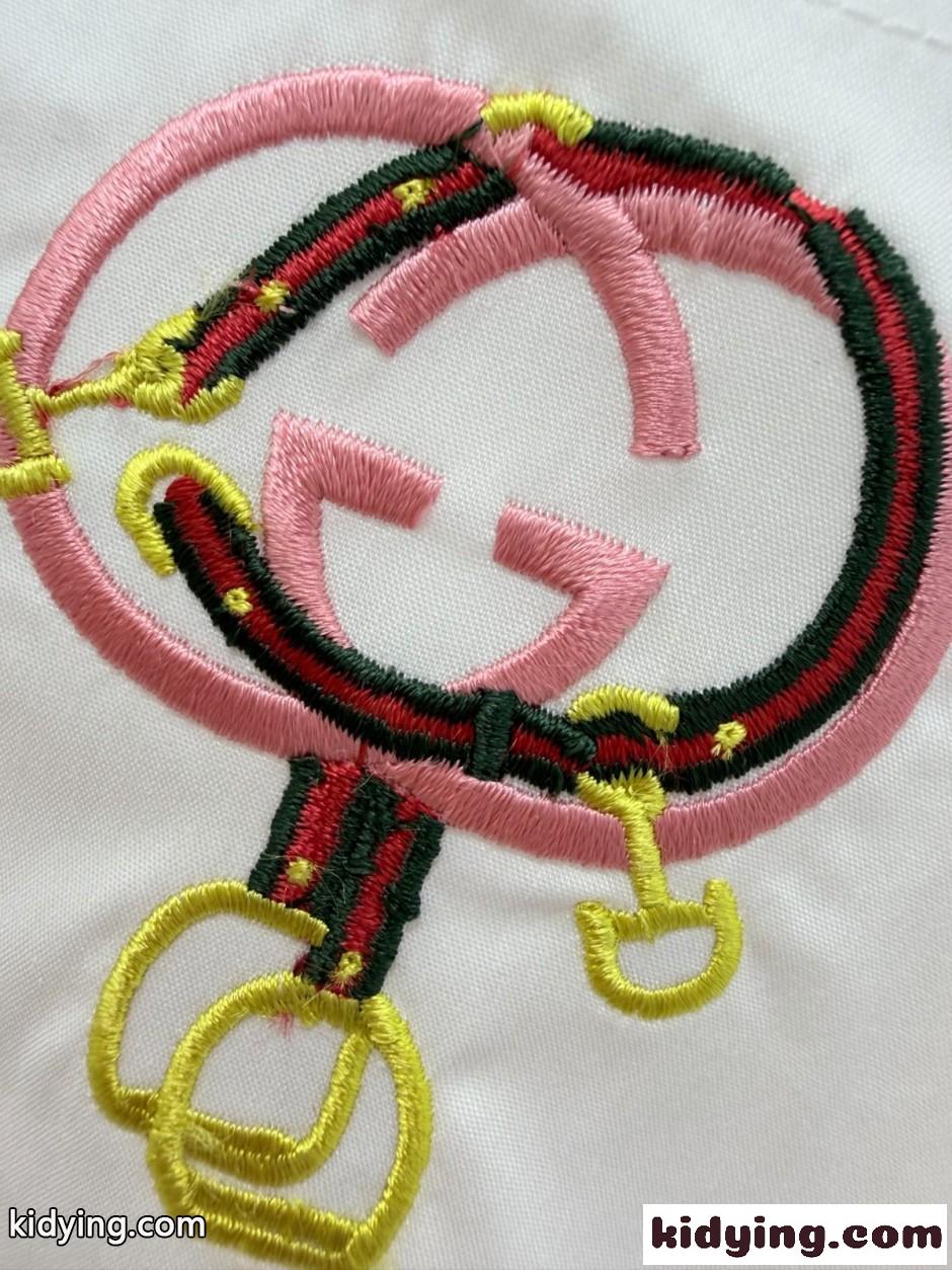 刺繍入り コットンブレンドシャツ グッチ シャツ コピー ホワイト-2