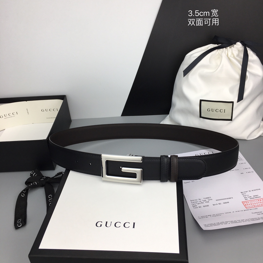 グッチ ベルト スーパーコピー リバーシブル ベルト スクエアG バックル-0