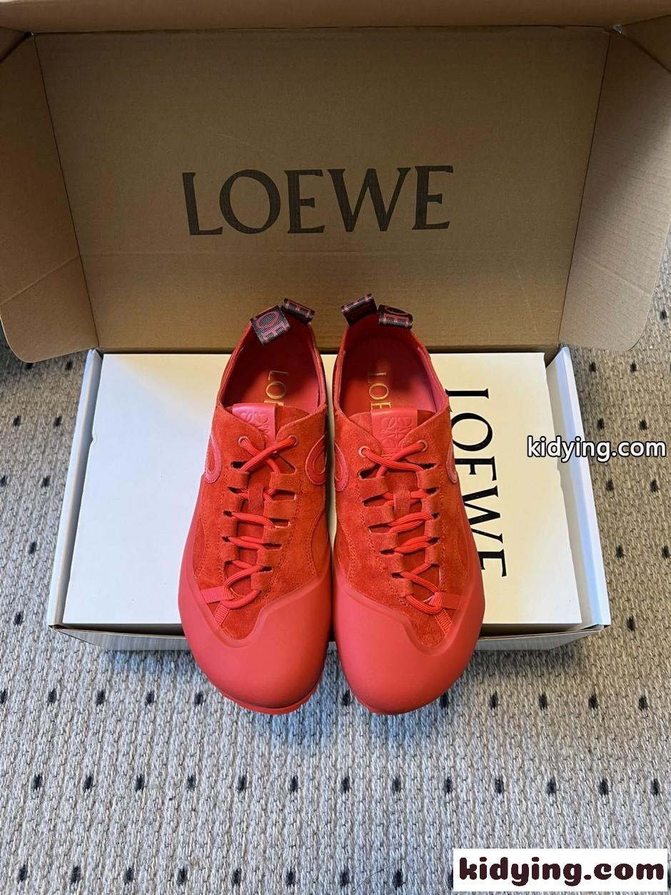 新作&お洒落 カジュアル LOEWE ロエベ グリップ スニーカー コピー レッド-2