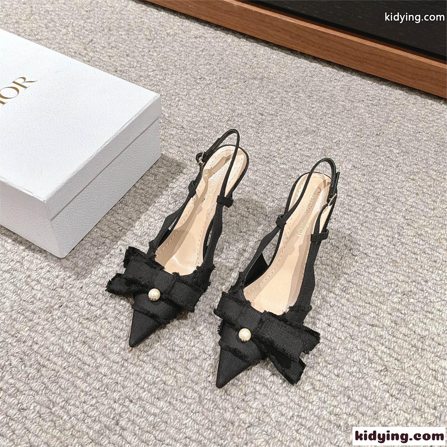 Adiorable スリングバックパンプス クリスチャン・ディオール パンプス コピー ブラック-0