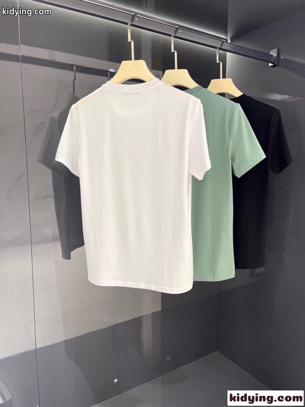 3色あり おしゃれ ホースシュー ロゴ シルケットコットン クロムハーツ 半袖Tシャツ コピー クルーネック 定番-4
