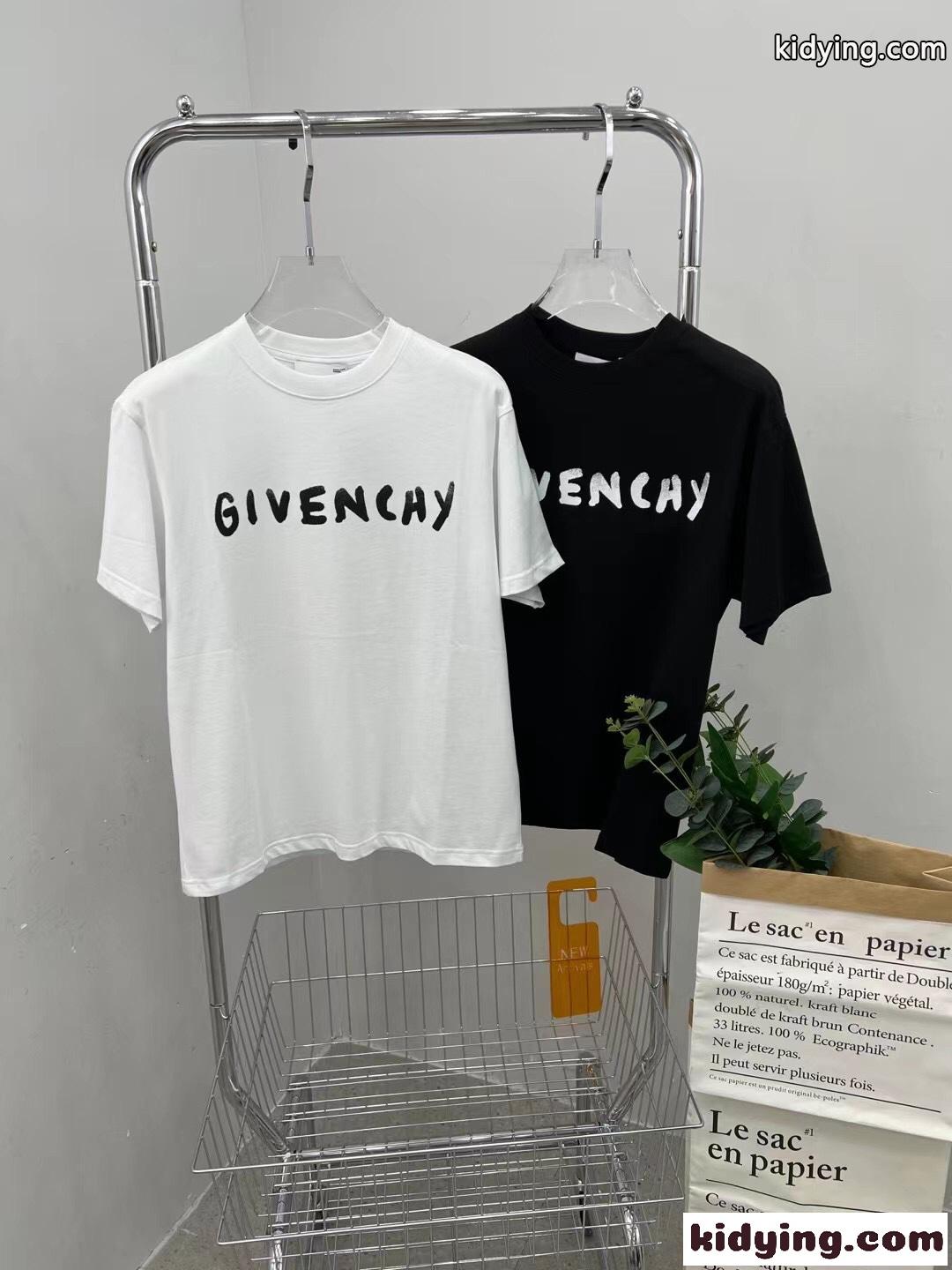 ジバンシィ Tシャツ コピー 半袖 クルーネック 着心地いい ロゴプリント カジュアル おしゃれ-1
