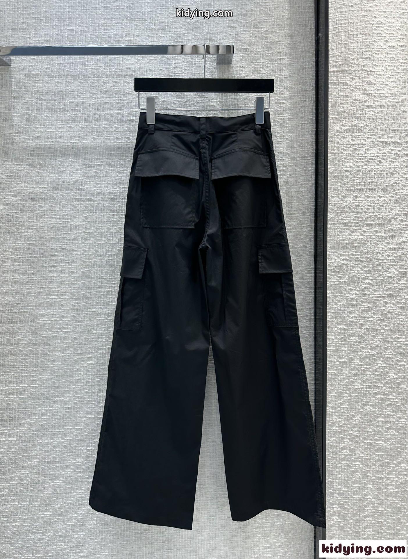 カジュアル リラックス カーゴパンツ アレキサンダーワング パンツ コピー ブラック-4