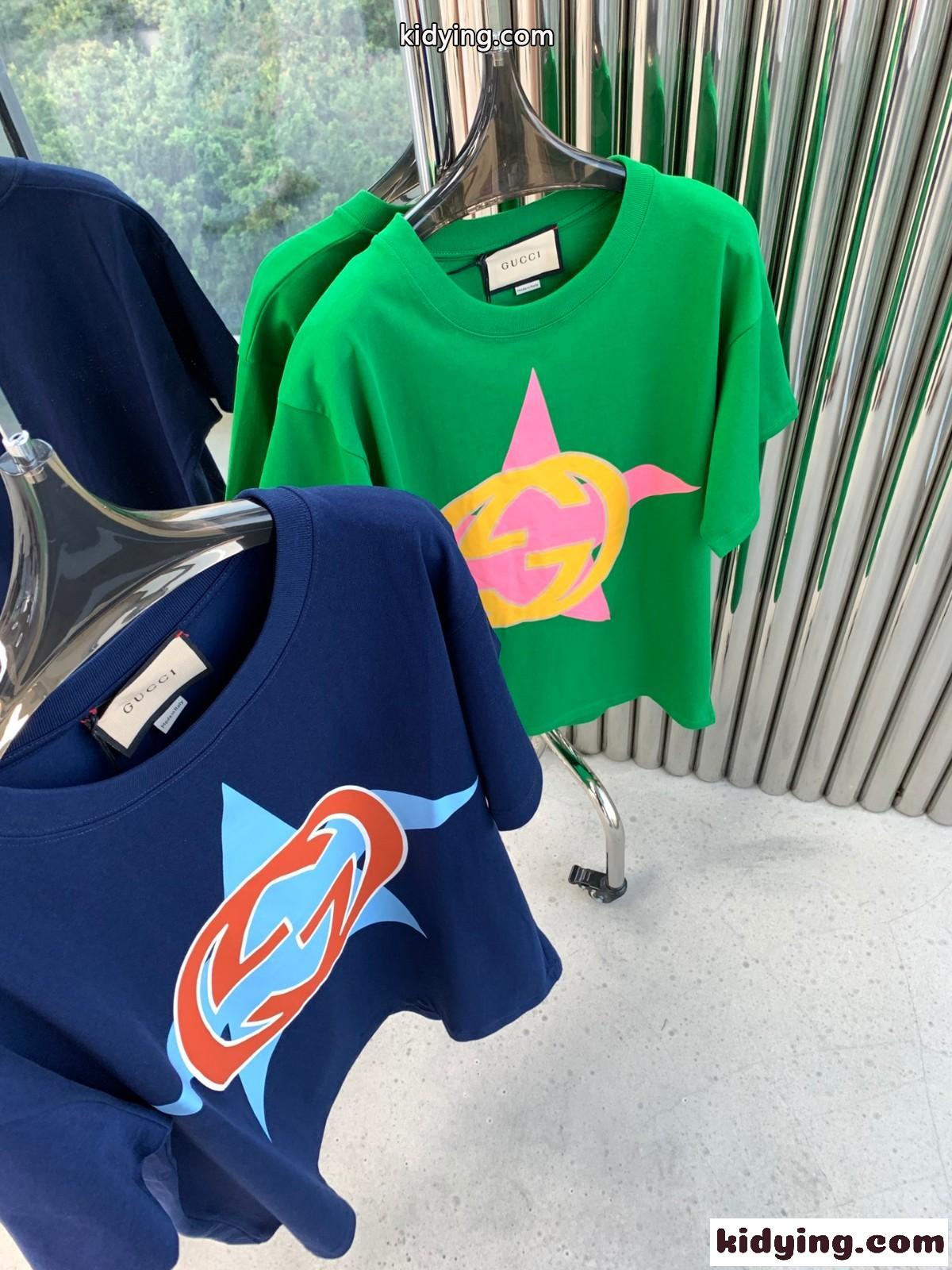 グッチ 半袖Tシャツ コピー 春夏 新作 クルーネック おしゃれ トップス カジュアル ゆったり コットン-4