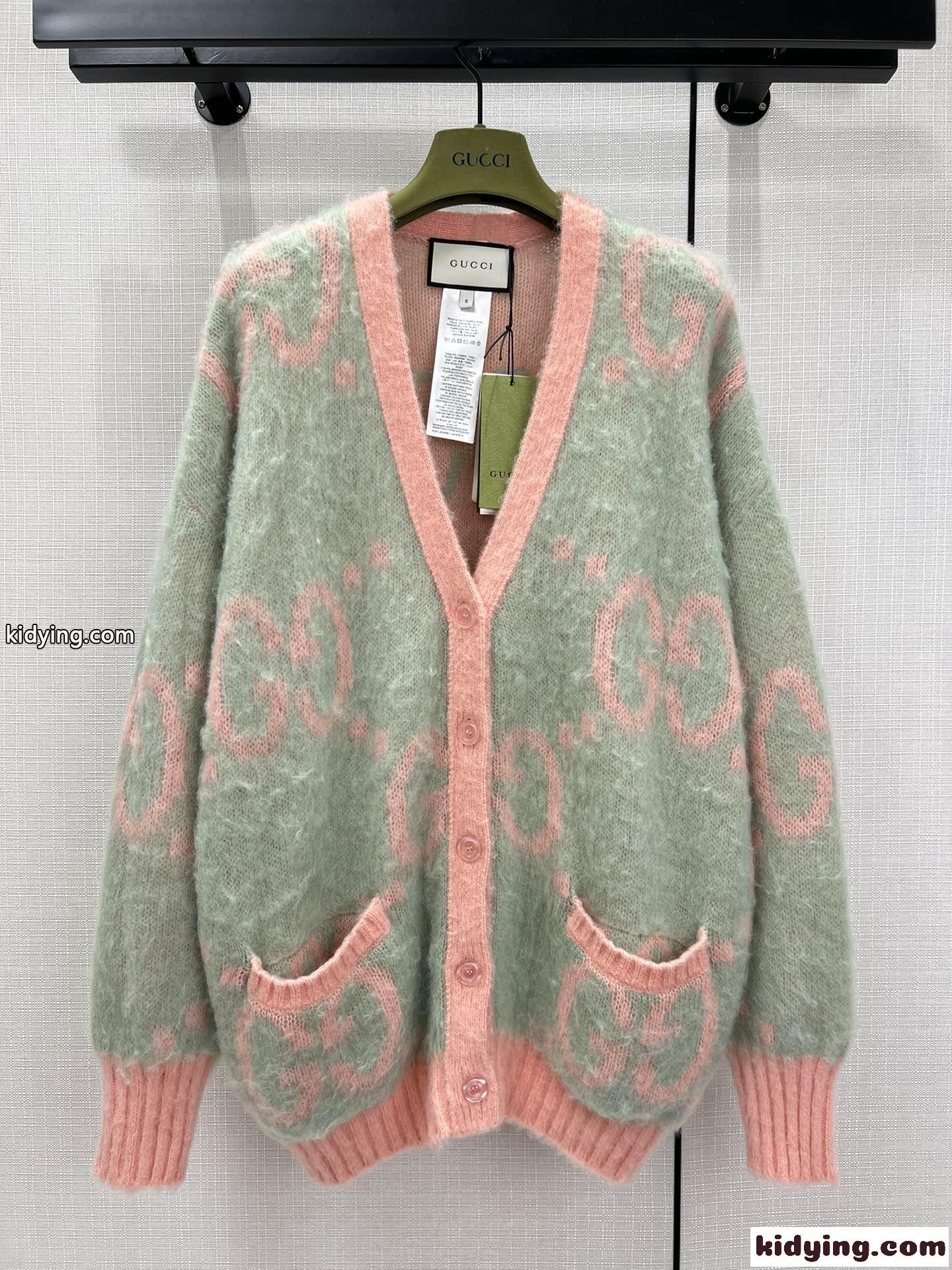 リバーシブル GG モヘア カーディガン グッチ カーディガン 偽物 ゆったり-0