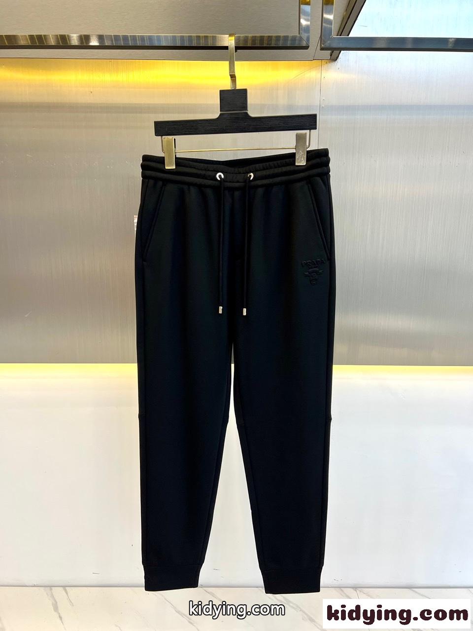 カジュアル 合わせやすい 裏起毛 スウェットパンツ プラダ パンツ コピー メンズ-0