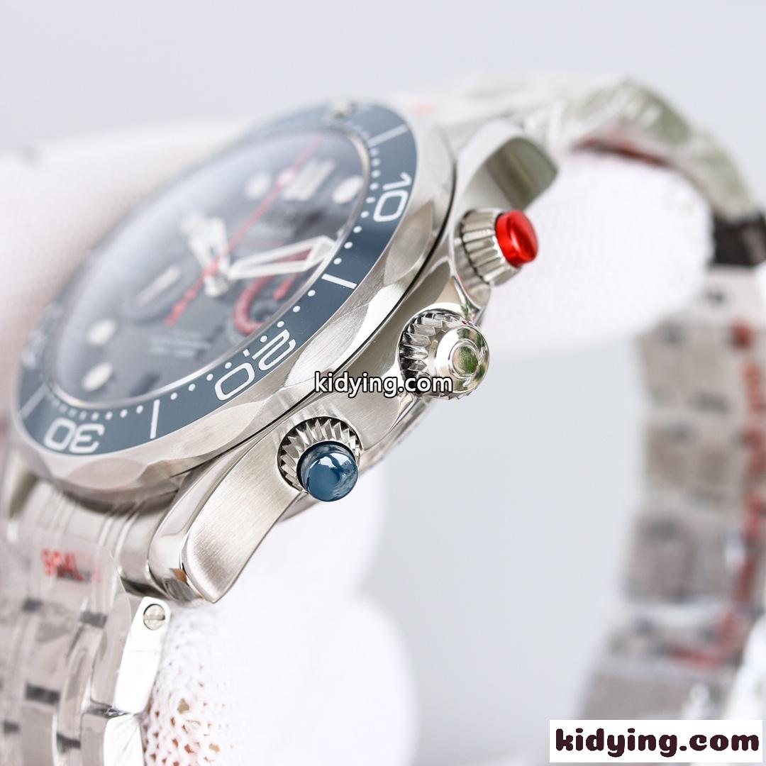 おしゃれ 人気 腕時計 44 mm メンズ かっこいい オメガ 時計 コピー 多機能 クロノグラフ-3