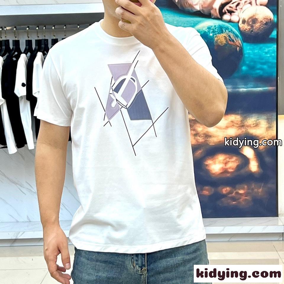 大人気 快適 コ ットン エルメス Tシャツ コピー メンズ 半袖Tシャツ ホワイト-2