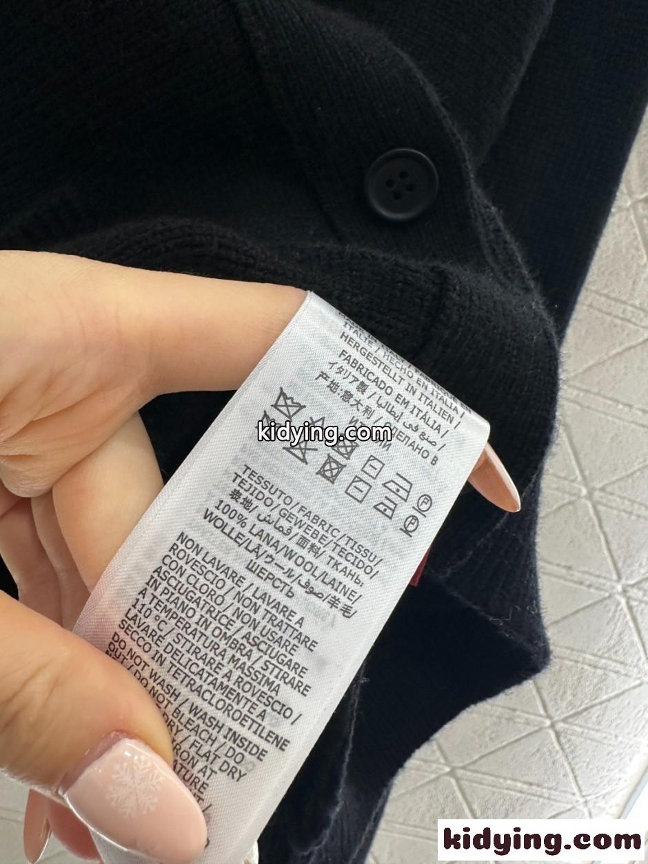 ホースビット クルーネック カーディガン グッチ ニット コピー ウール ブラック-4