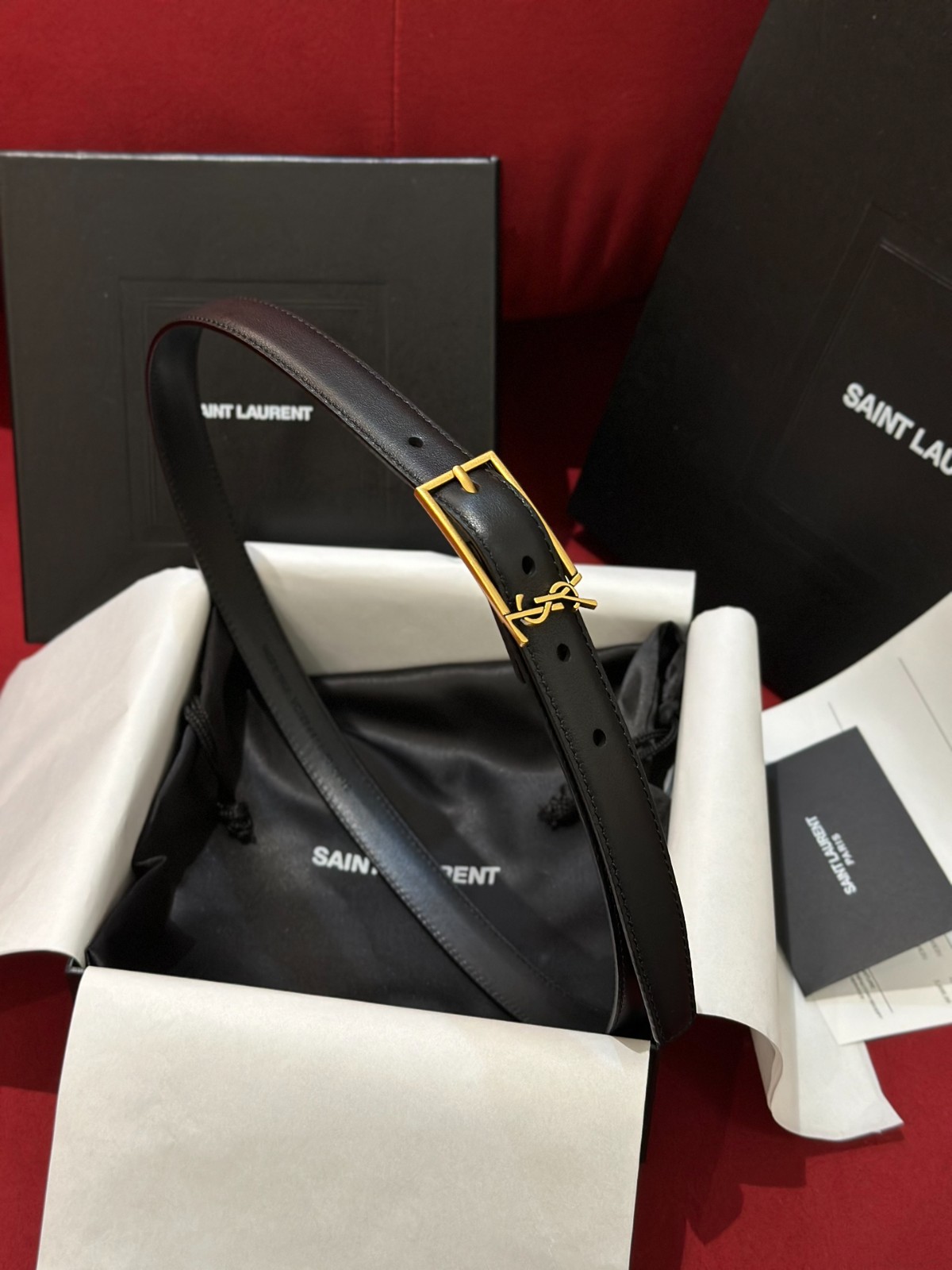 合わせやすい イヴ・サンローラン ベルト コピー 洗練された YSL レザーベルト-4