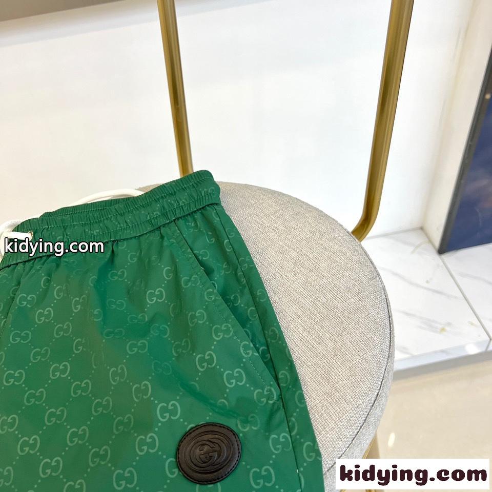 上品 おしゃれ GGジャガード グッチ パンツ コピー メンズ ショートパンツ グリーン-3