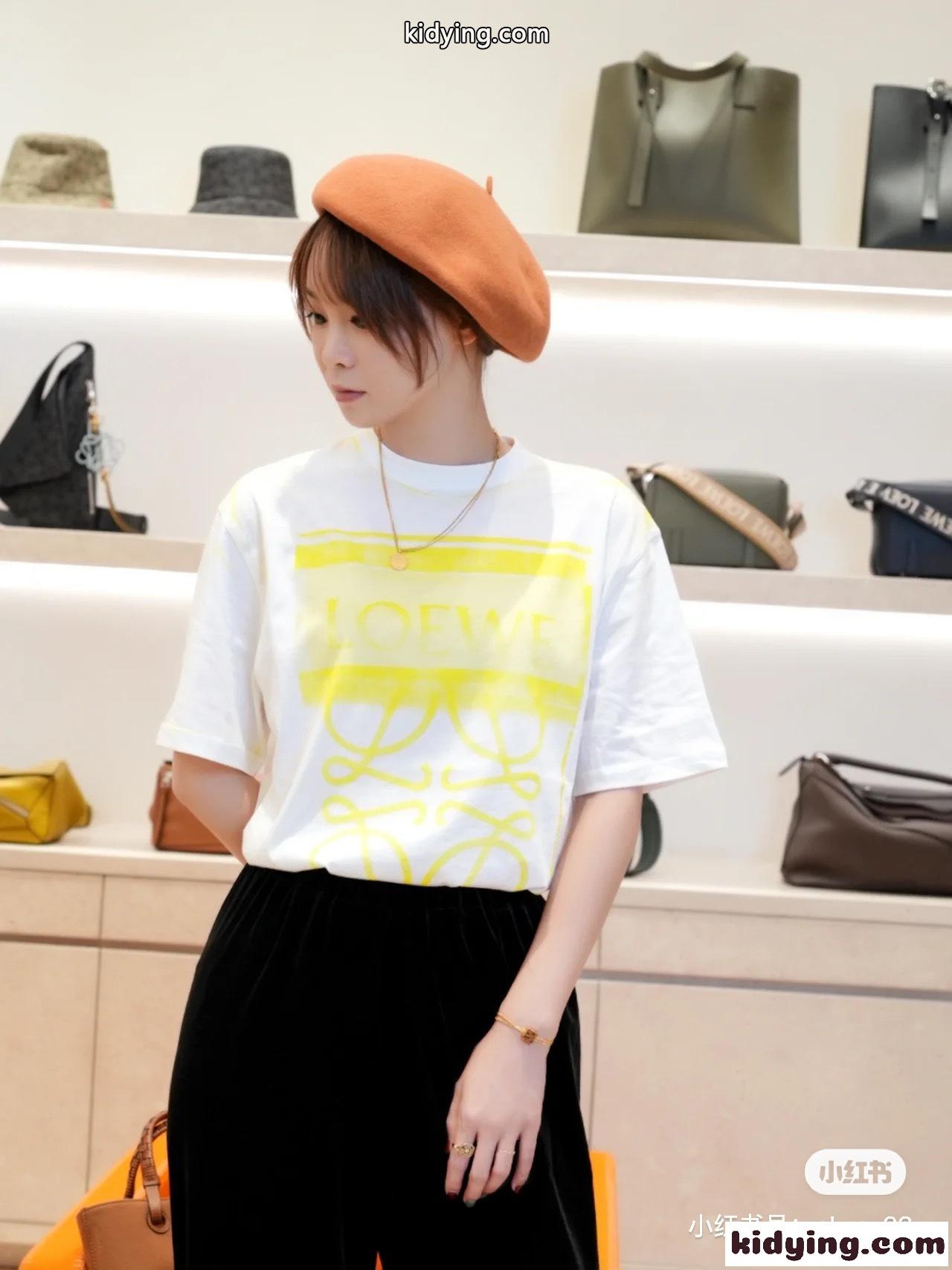 人気新作～アナグラム プリント ロエベ Tシャツ コピー クルーネック 半袖 トップス-4