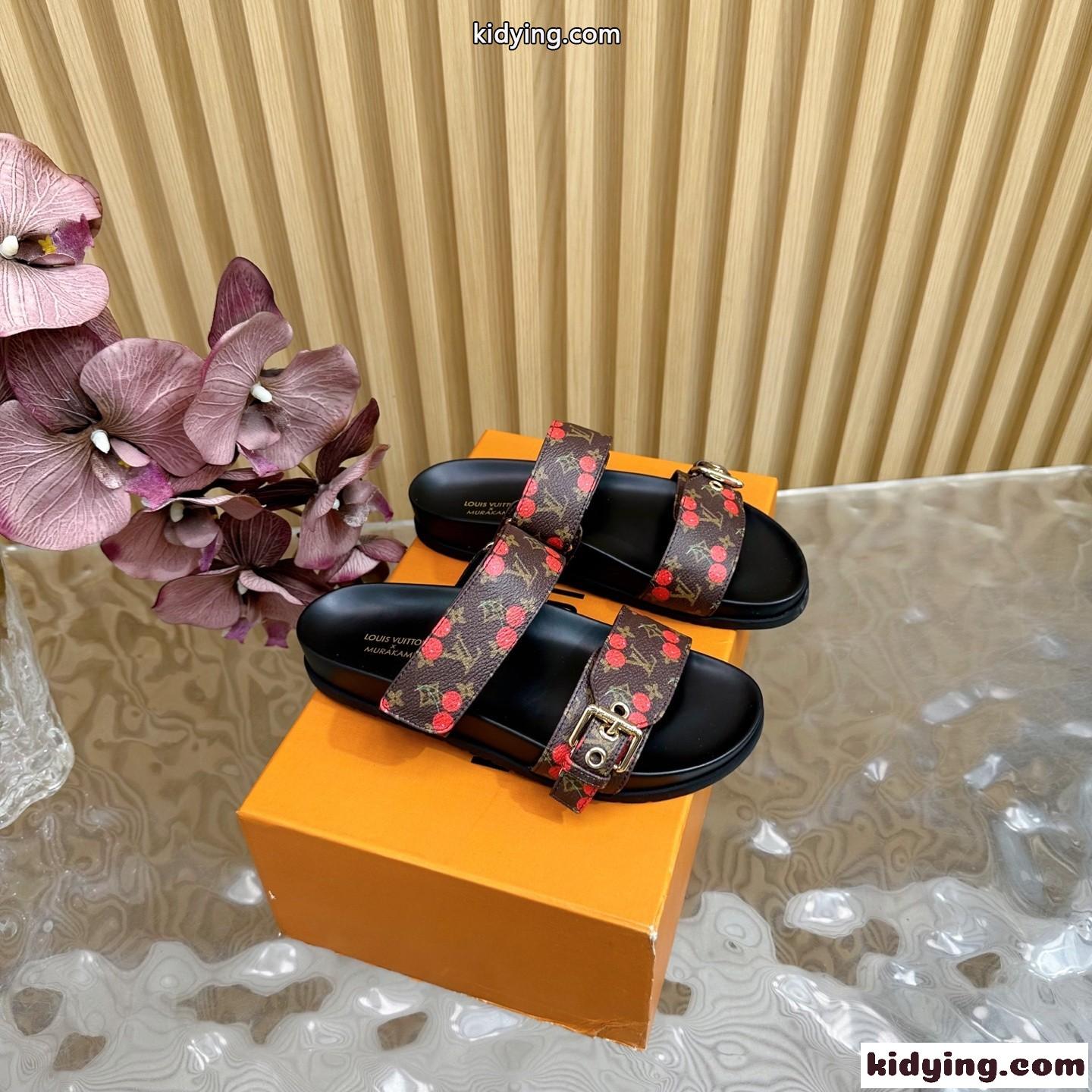 LV × TM ボンディア ミュール ルイ・ヴィトン サンダル スーパーコピー ブラウン-1
