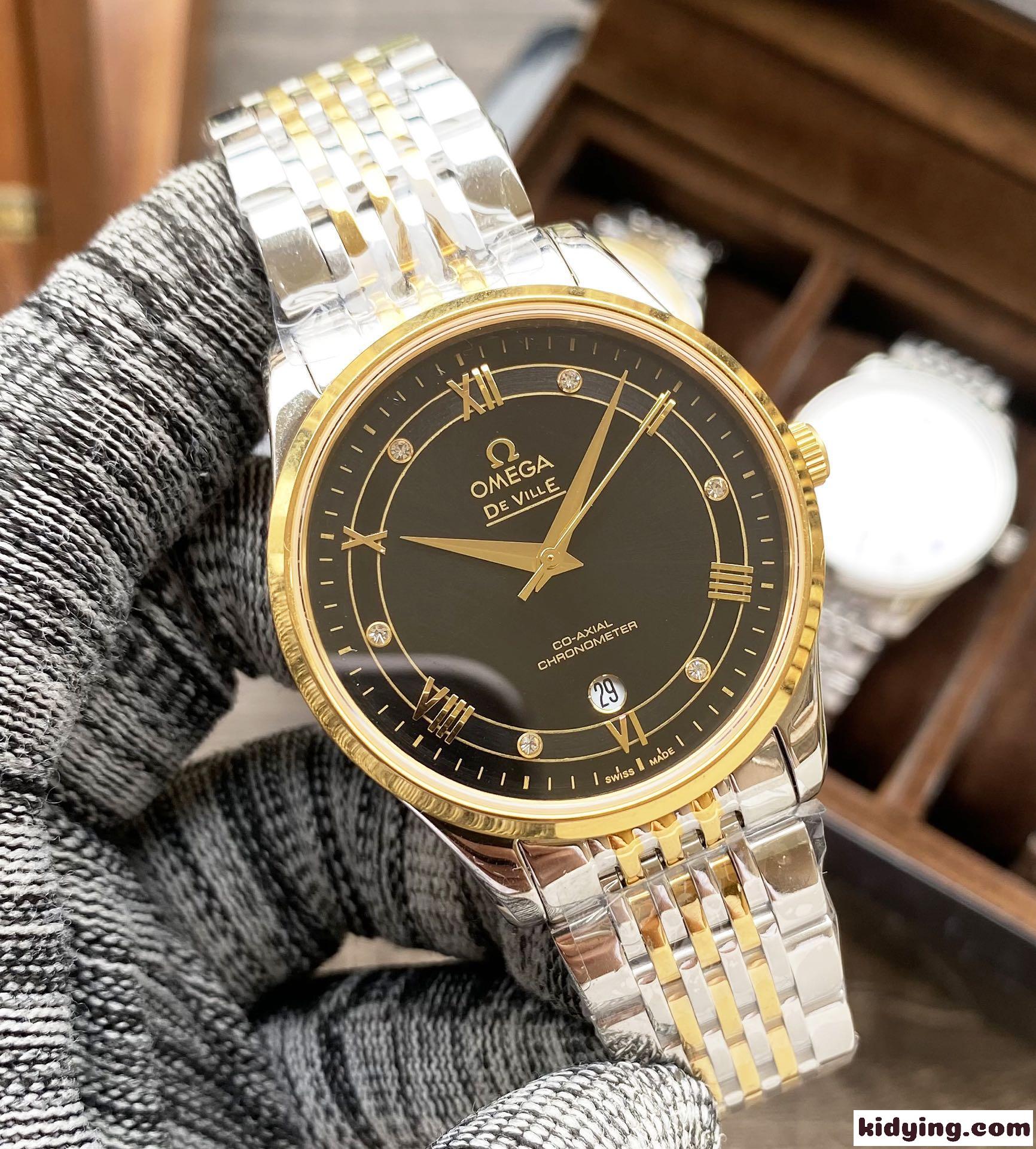 カジュアル ビジネス メンズ 腕時計 40mm オメガ 時計 コピー 人気 サファイアガラス ステンレススチール-2