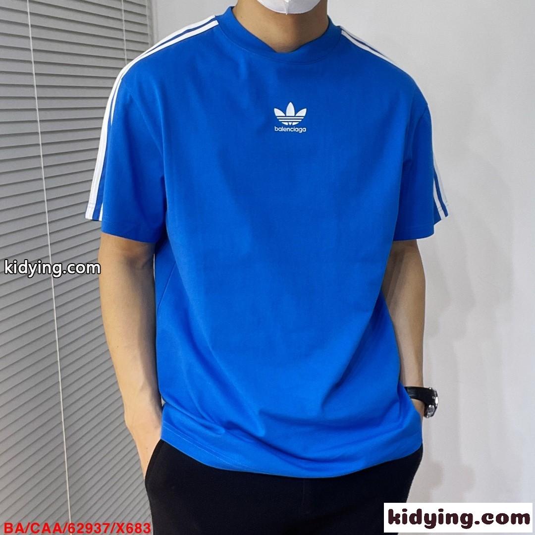 BALENCIAGA×adidas バレンシアガ Tシャツ コピー おしゃれ カジュアル 半袖Tシャツ-0