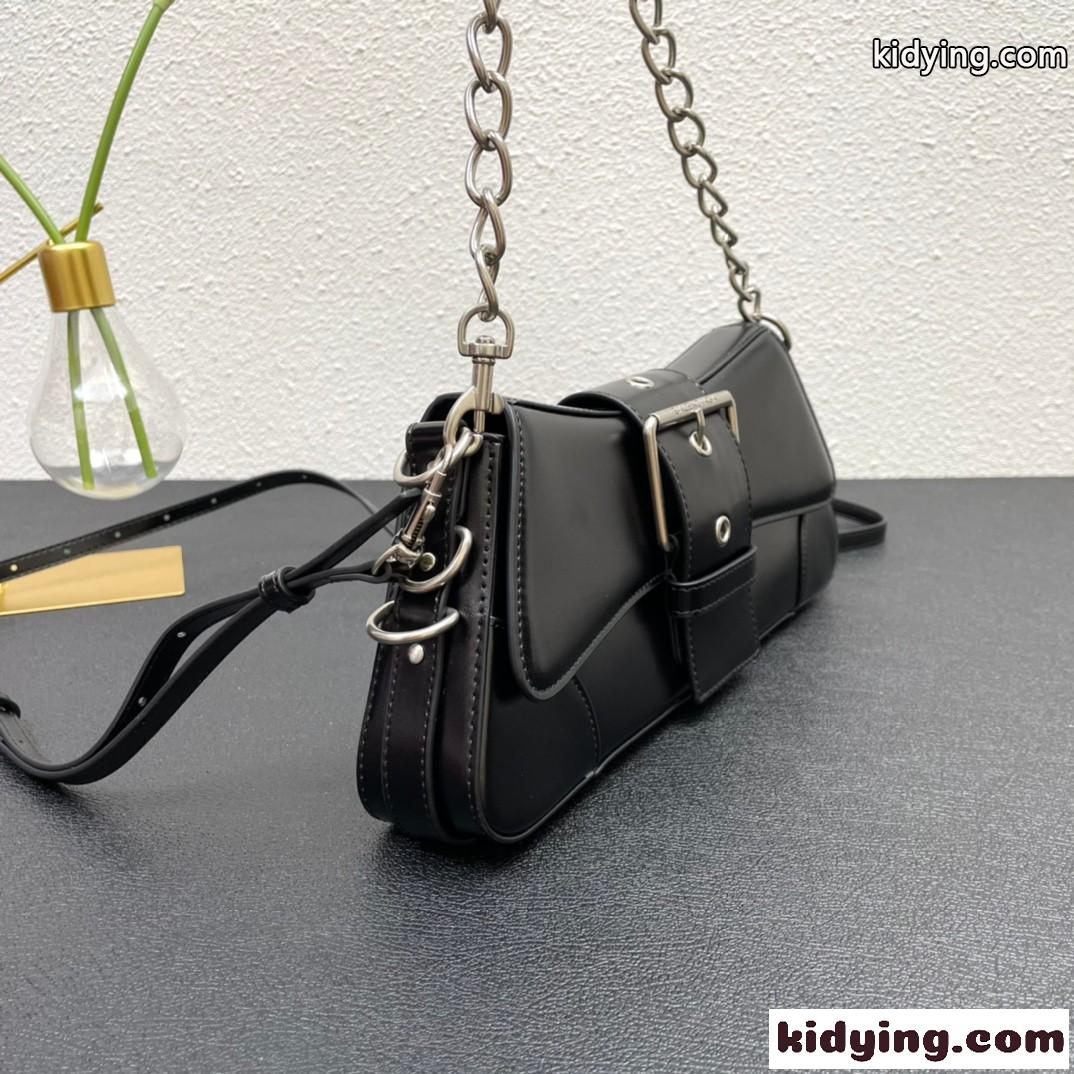 上品 おしゃれ LINDSAY スモール ショルダーバッグ バレンシアガ バック コピー チェーンバッグ ブラック-0