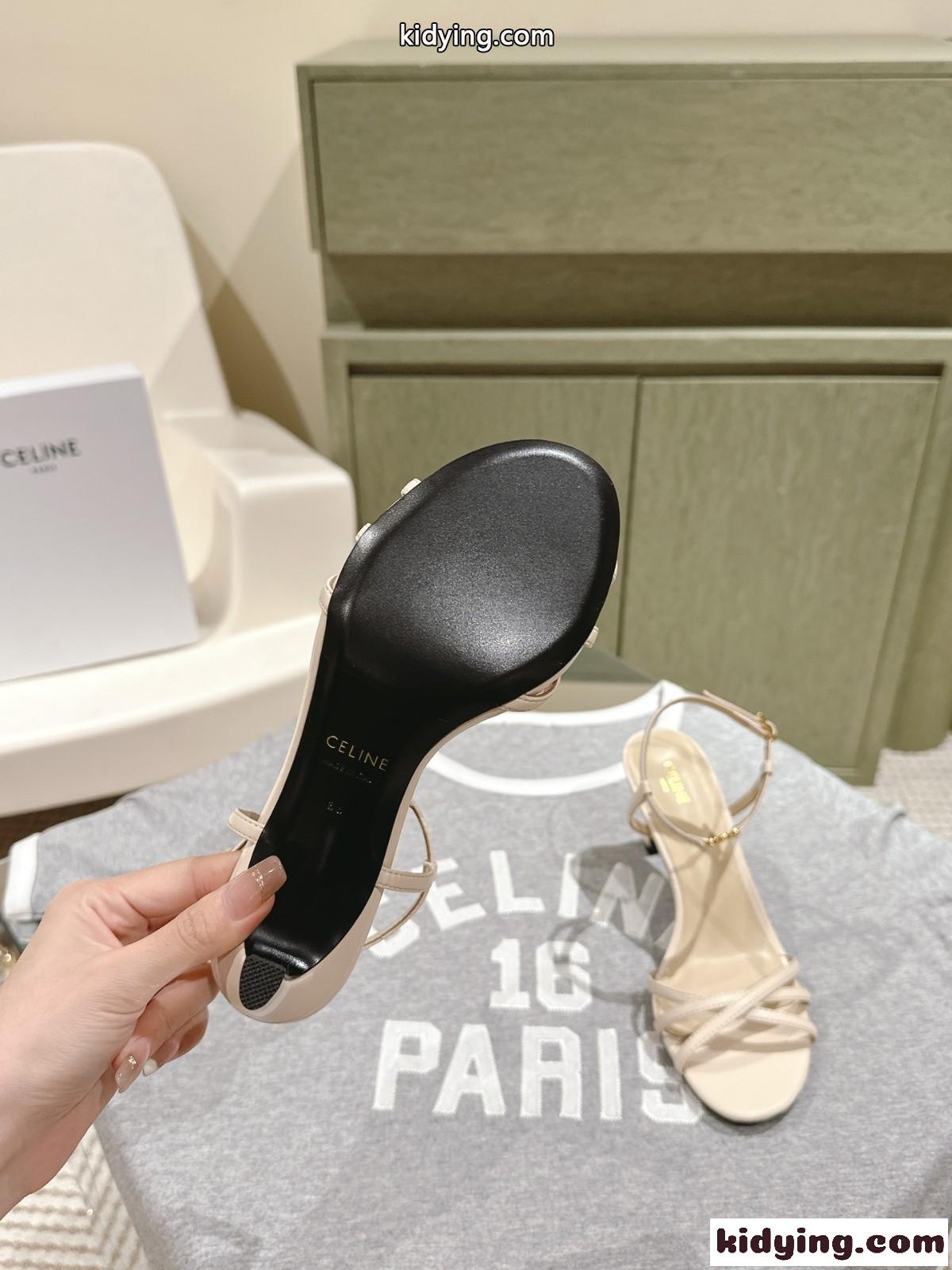 CELINE ソワール サンダル セリーヌ サンダル コピー ハイヒール ホワイト-0