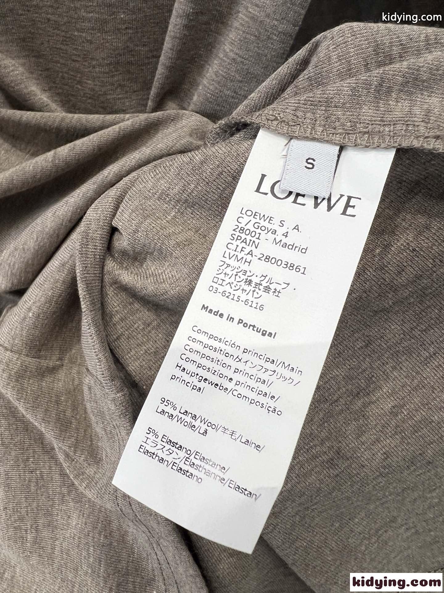 シンプル アナグラム刺繍入り ロエベ Tシャツ コピー 長袖 トップス-4
