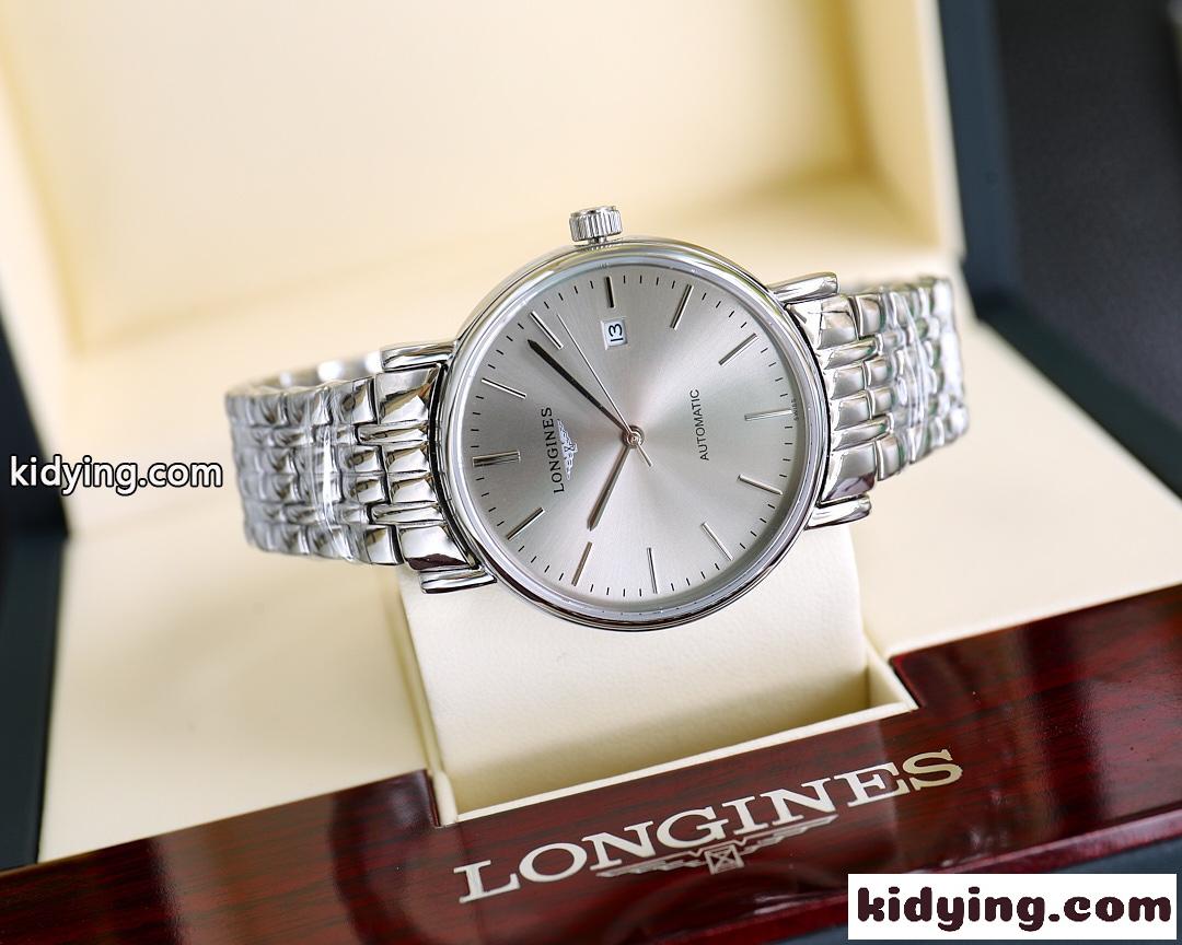 人気 39mm 日付表示 シンプル 上品 ビジネス ロンジン 時計 コピー 腕時計-4