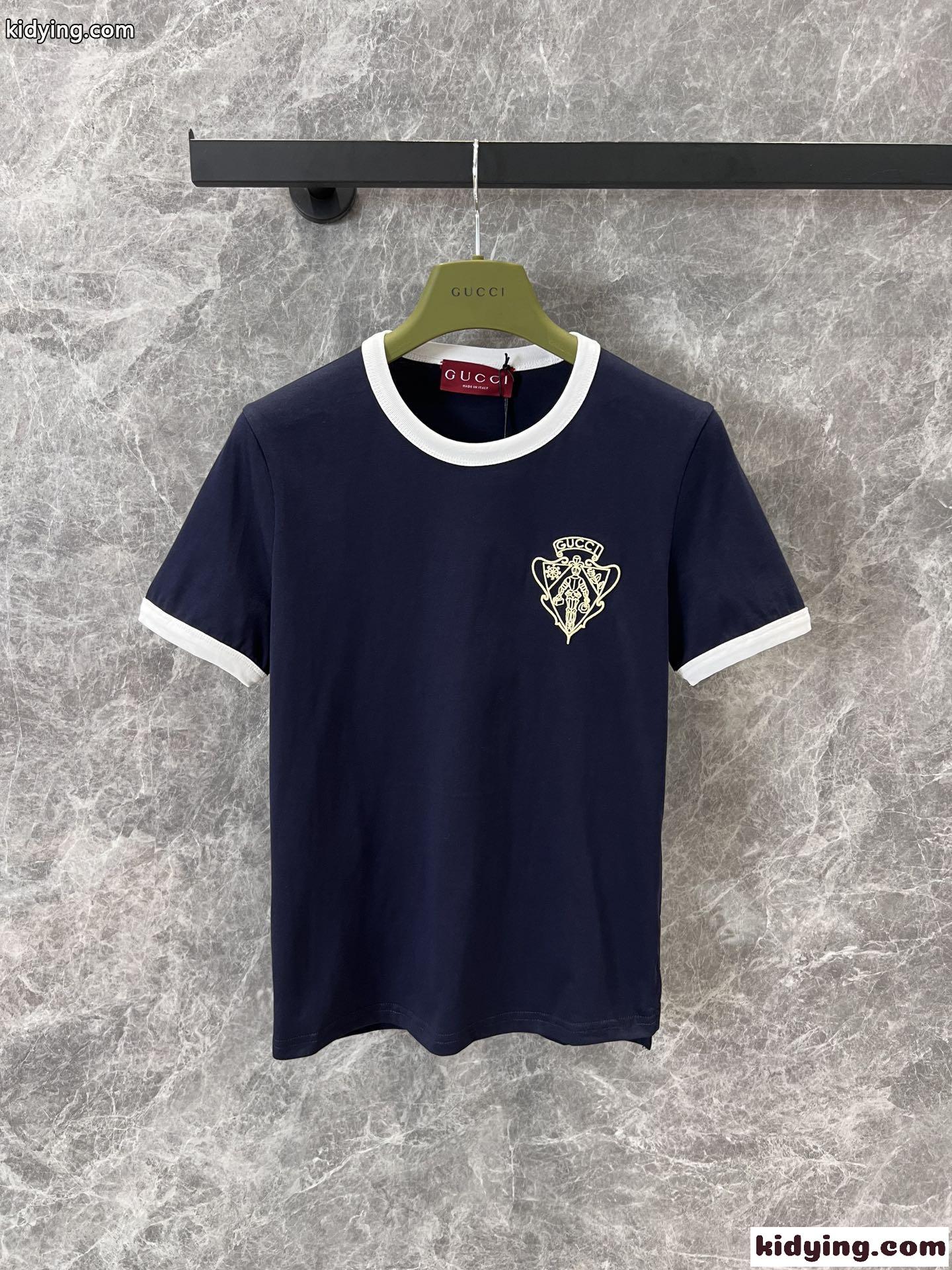 カジュアル 合わせやすい 半袖Tシャツ グッチ Tシャツ コピー トップス-0