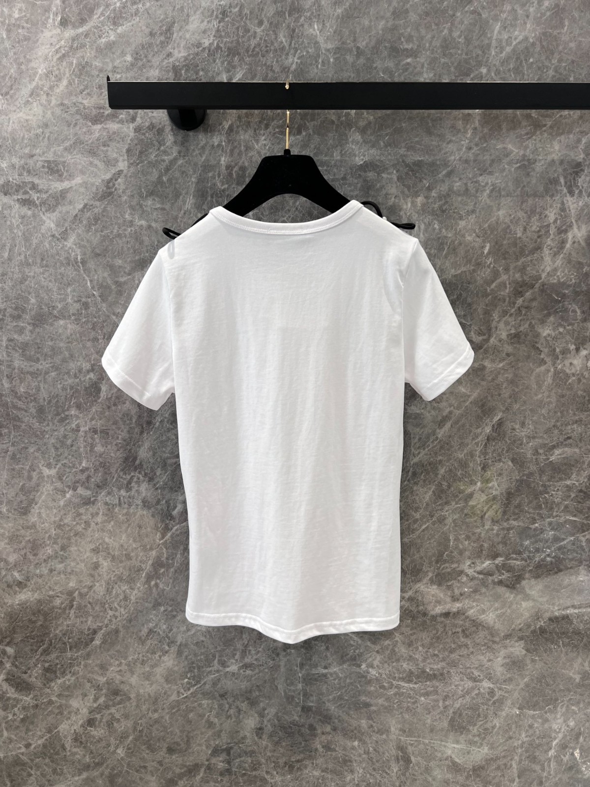リボン×パールが可愛い&25p 半袖Tシャツ シャネル Tシャツ コピー-2