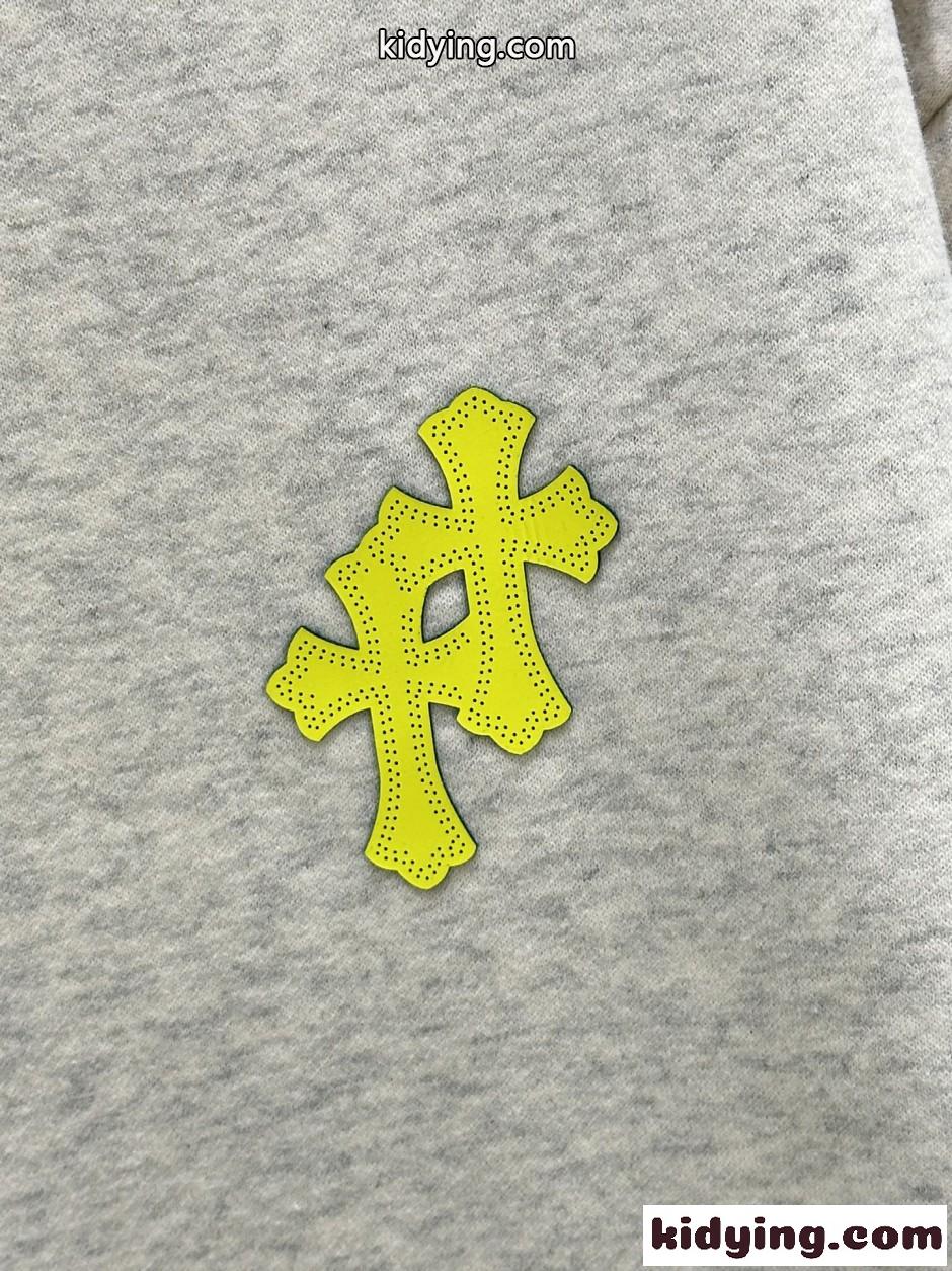 バックプリント 長袖Tシャツ クロムハーツ Tシャツ 偽物 コットン グレー-1