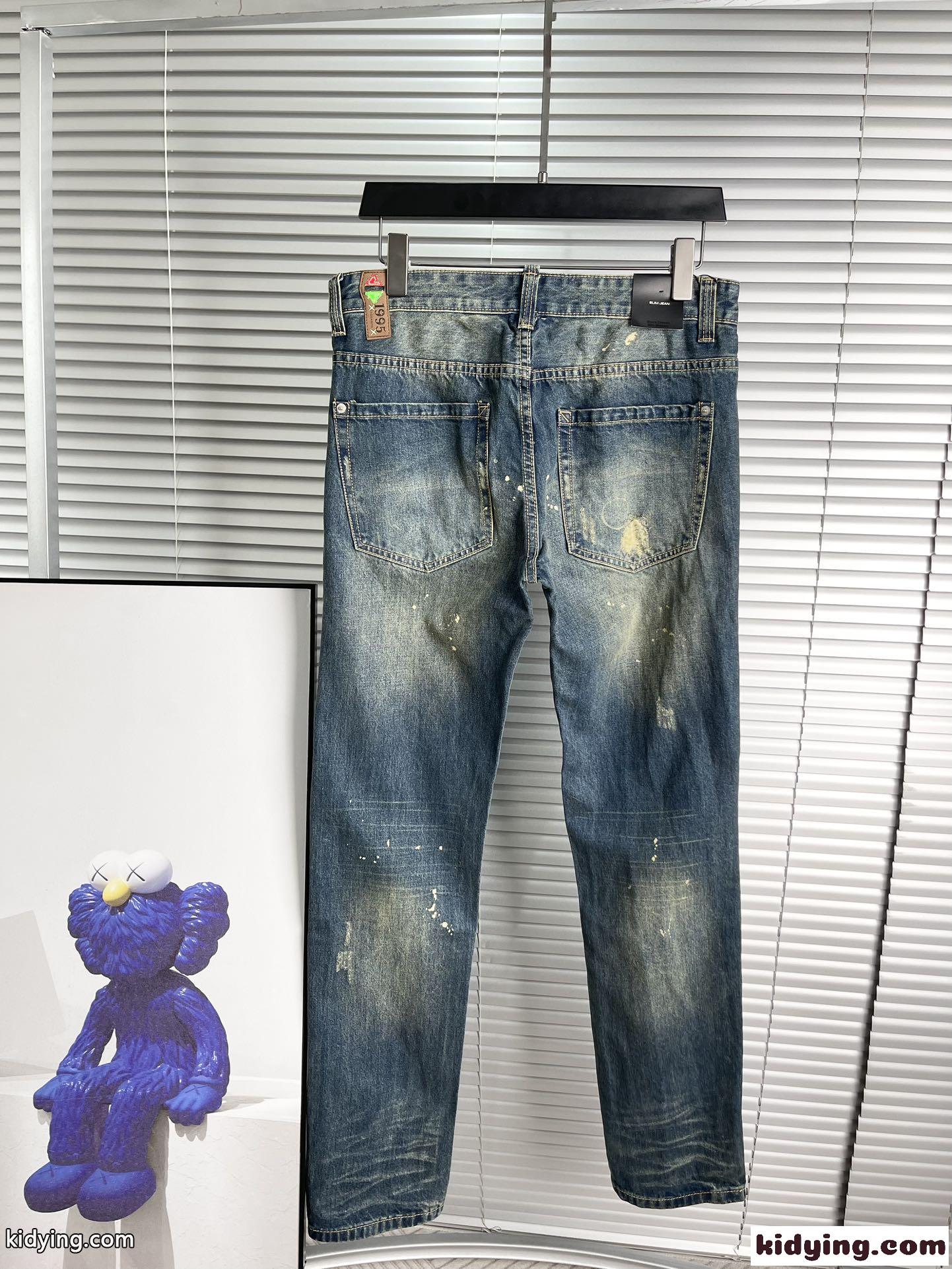 ディースクエアード ジーンズ コピー ダメージ加工 カジュアル メンズ デニムパンツ-4