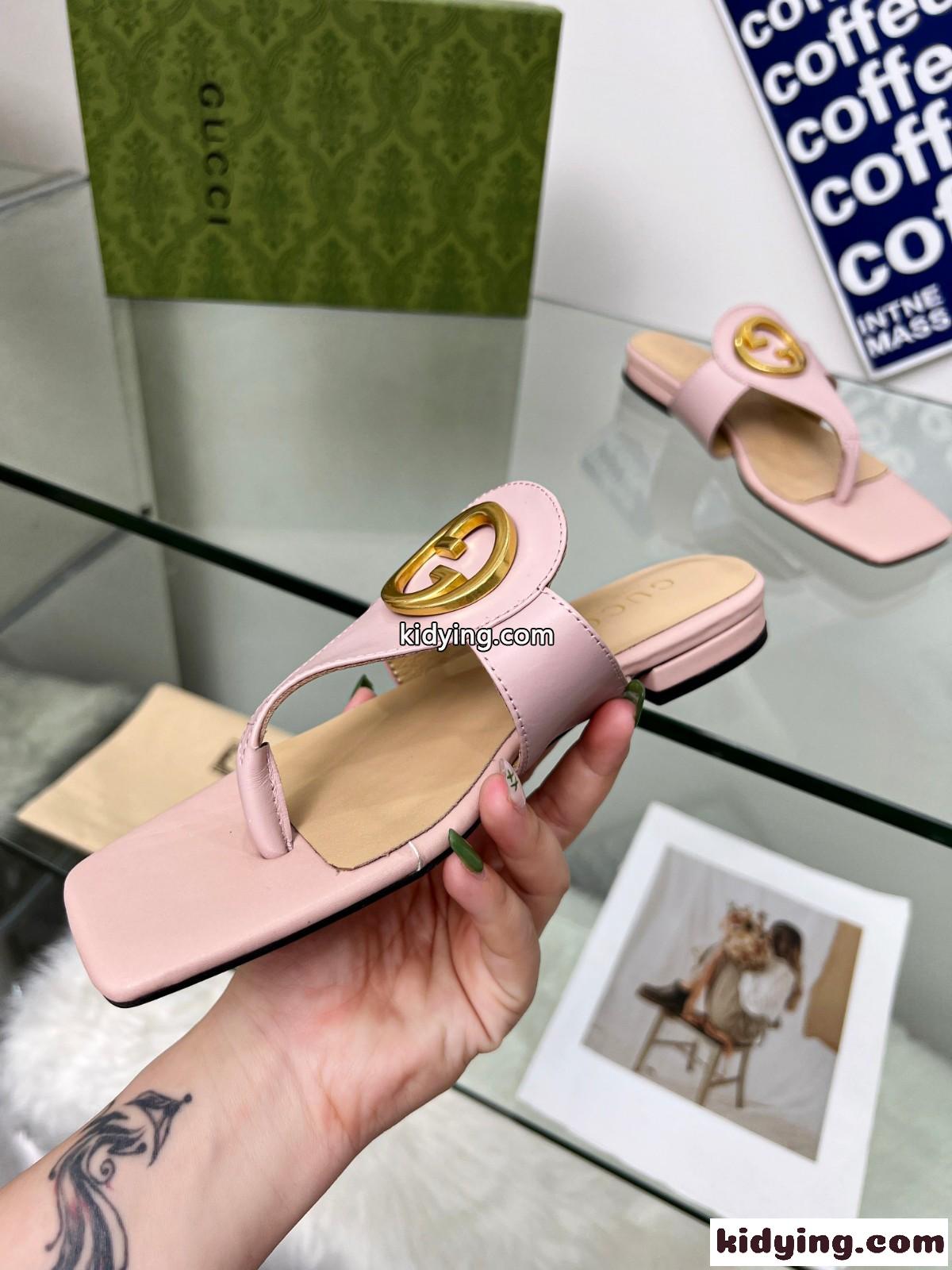 GUCCI グッチ ブロンディ トングサンダル スーパーコピー レディース ピンク-4