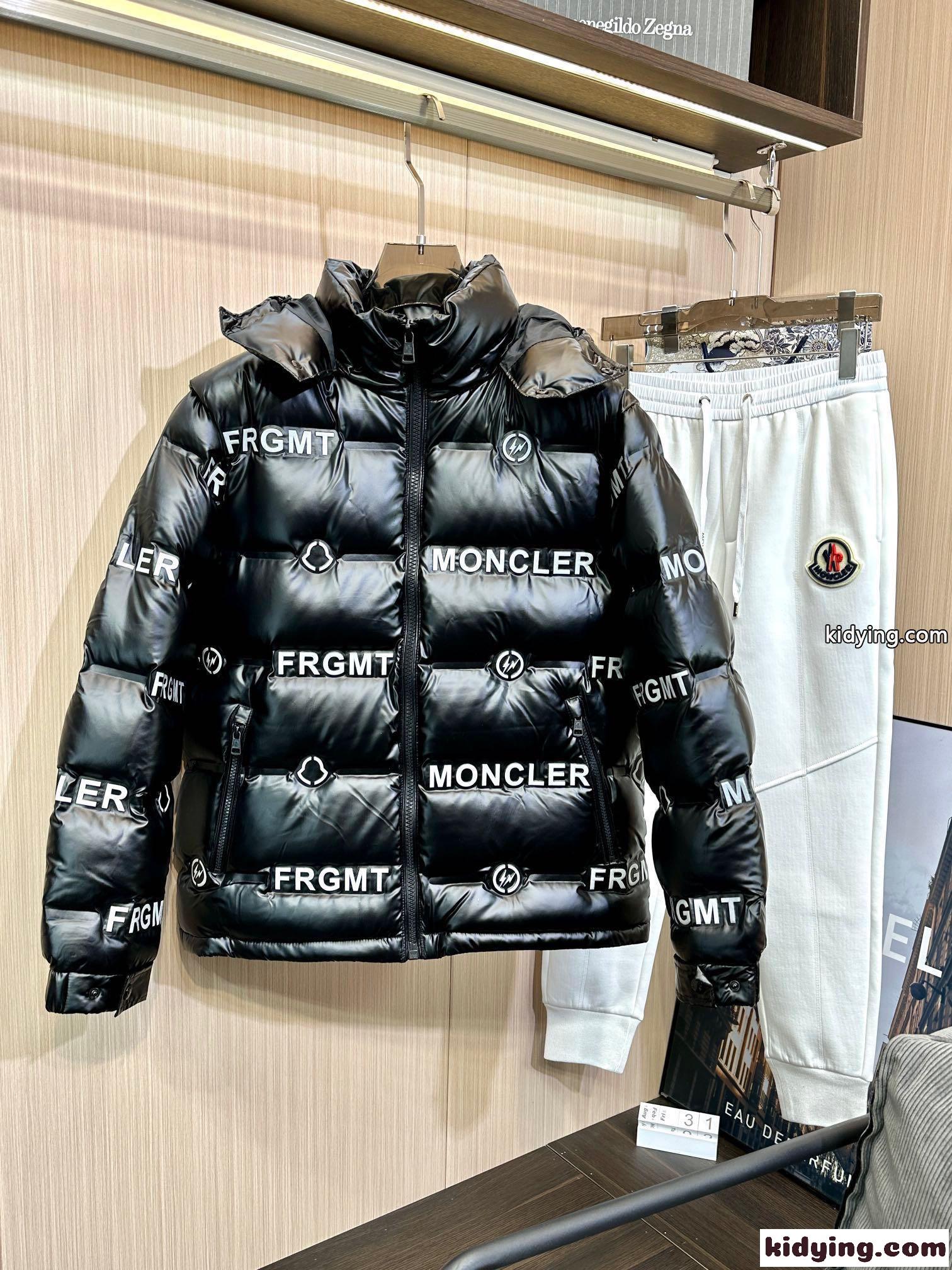 FRAGMENT ロゴ ダウンジャケット モンクレール ダウンジャケット スーパーコピー-1