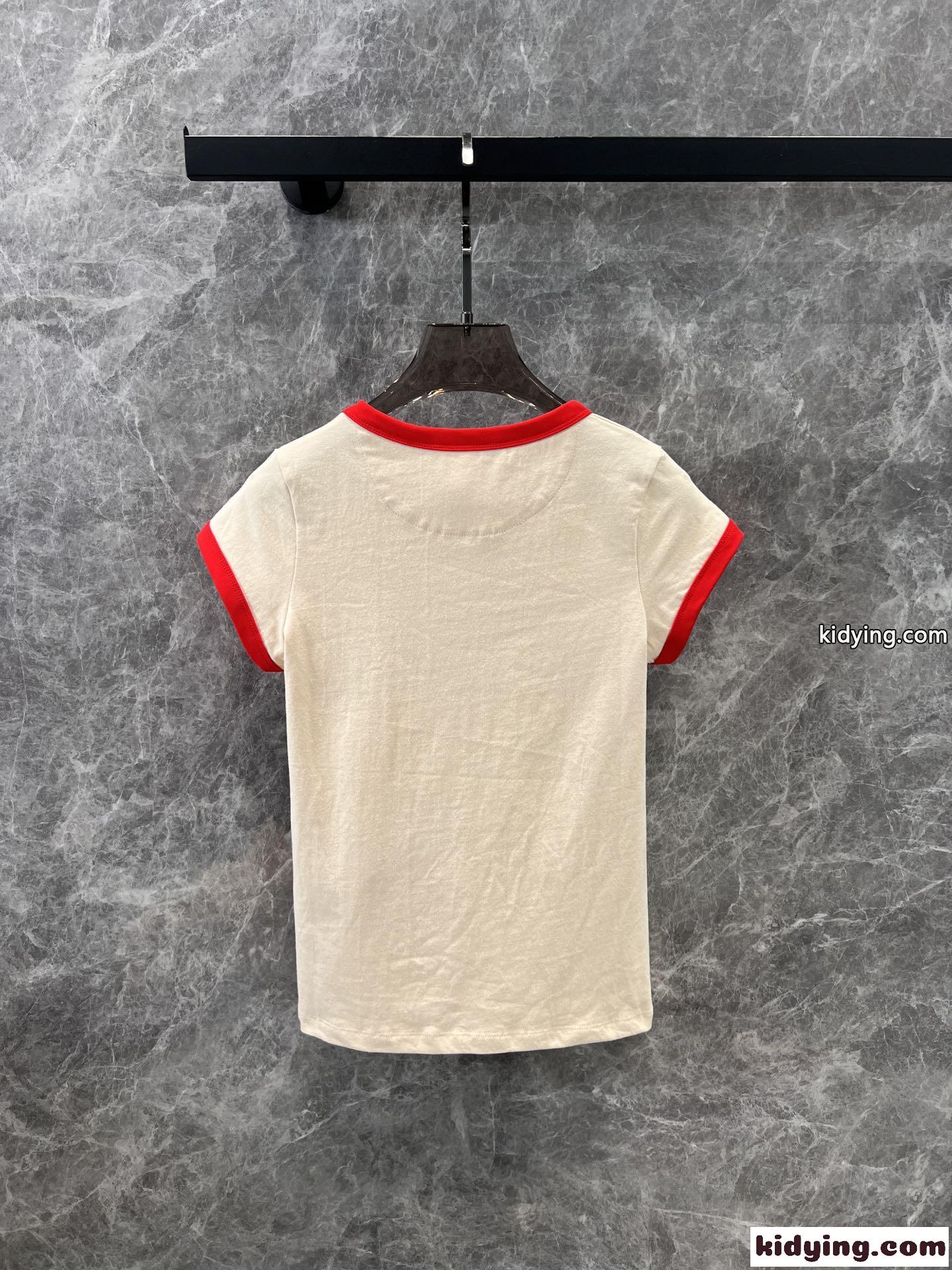 コットンジャージー プリント Tシャツ ヴァレンティノ 半袖Tシャツ スーパーコピー-0