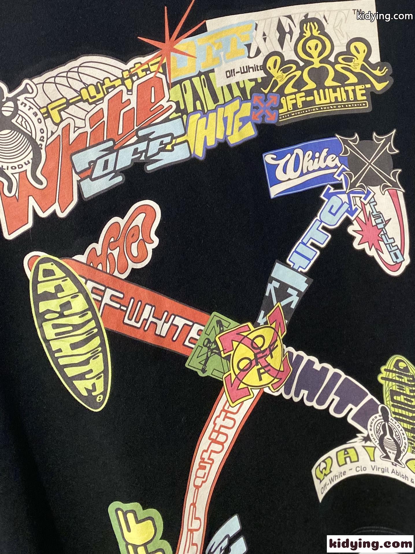 カジュアル プリント オフホワイト tシャツ コピー コットン 半袖Tシャツ-2