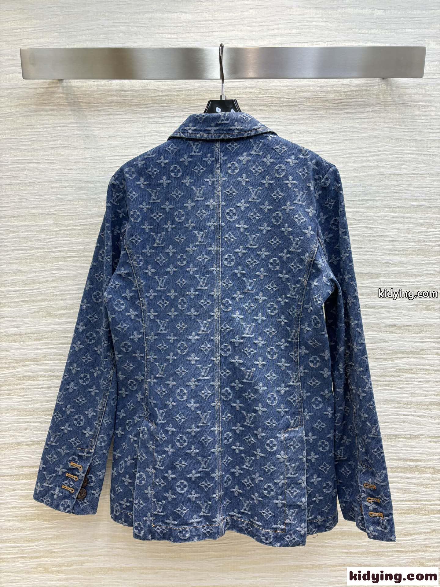 LV x ACモノグラムプレッピーブレザー ルイヴィトン ジャケット コピー デニムジャケット-3