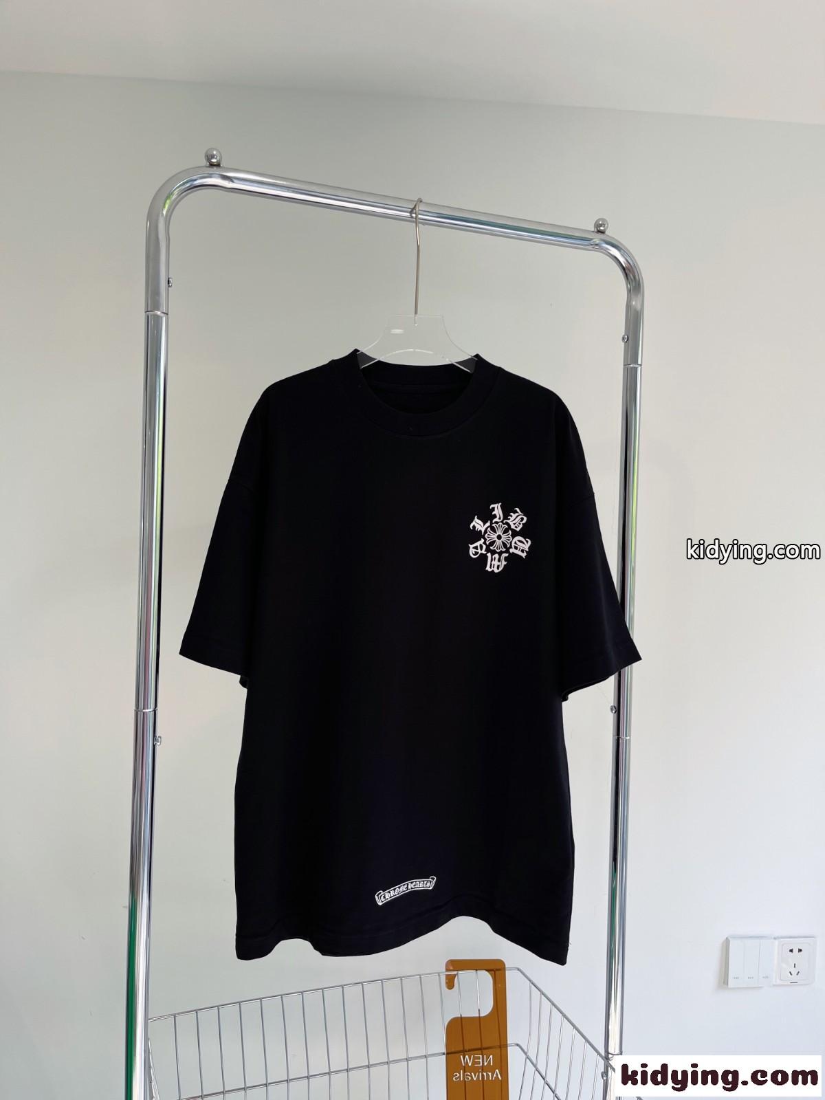 ユニセックス 3色あり ゆったり ストリート おしゃれ ロゴ クロムハーツ tシャツ コピー 着心地いい クルーネック-0