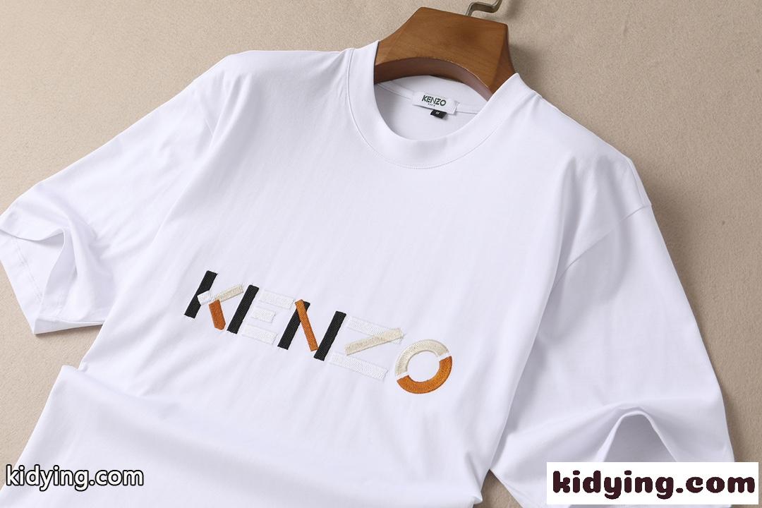 ケンゾー  tシャツ メンズ コピー 半袖 刺繍 柔らかい コットン カジュアル 合わせやすい おしゃれ 快適 3色-3