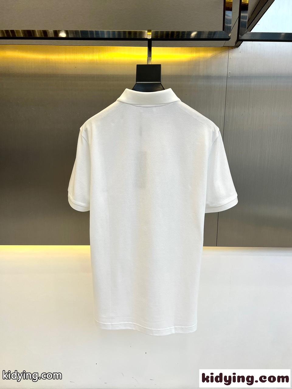 CD Icon コットンピケ ポロシャツ クリスチャン・ディオール Tシャツ コピー ホワイト-4
