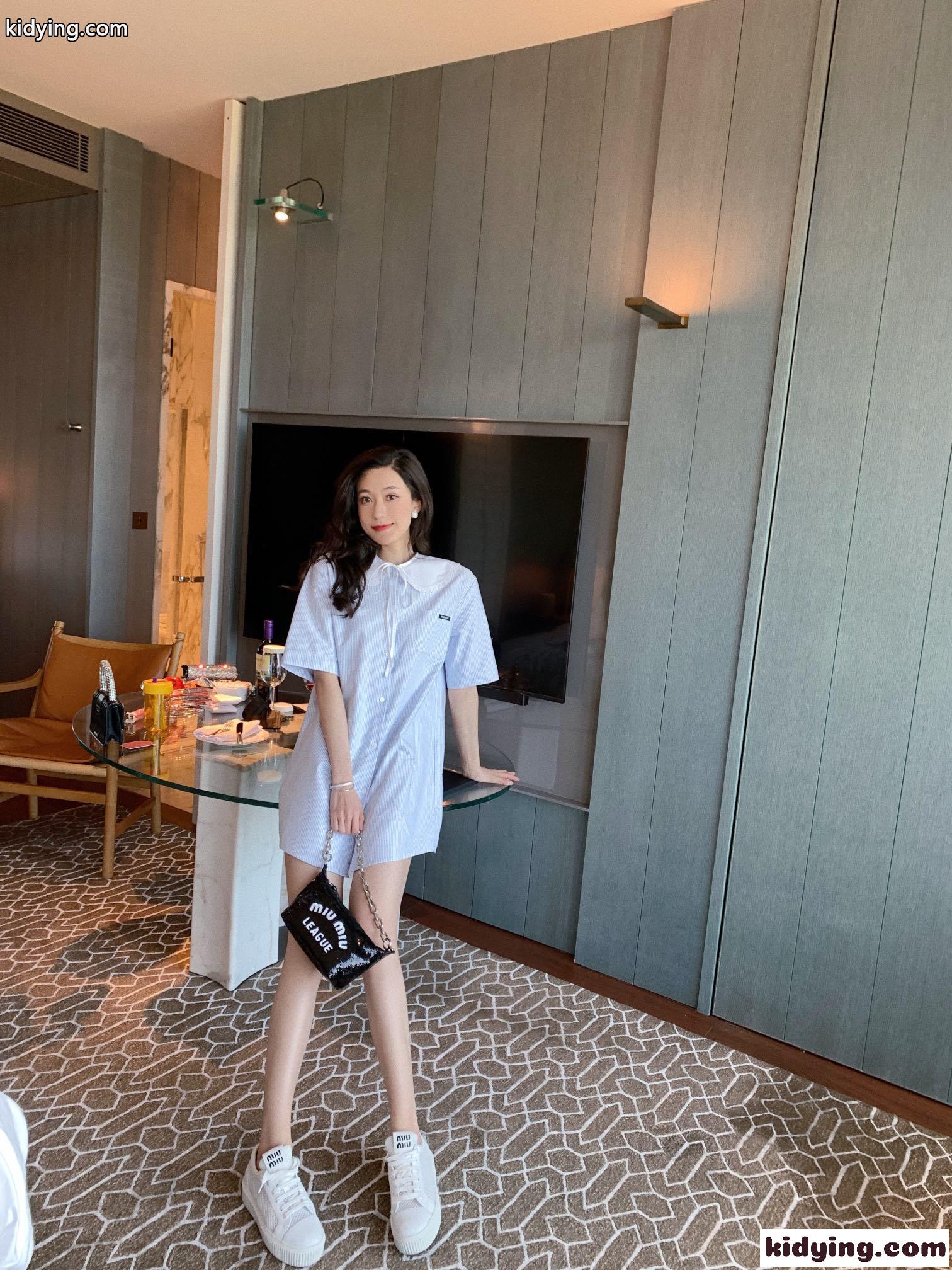 ストライプ柄 襟付き 可愛い 蝶結び レディース 半袖 ミュウミュウ シャツ コピー 春夏 オーバーサイズ おしゃれ トップス-4