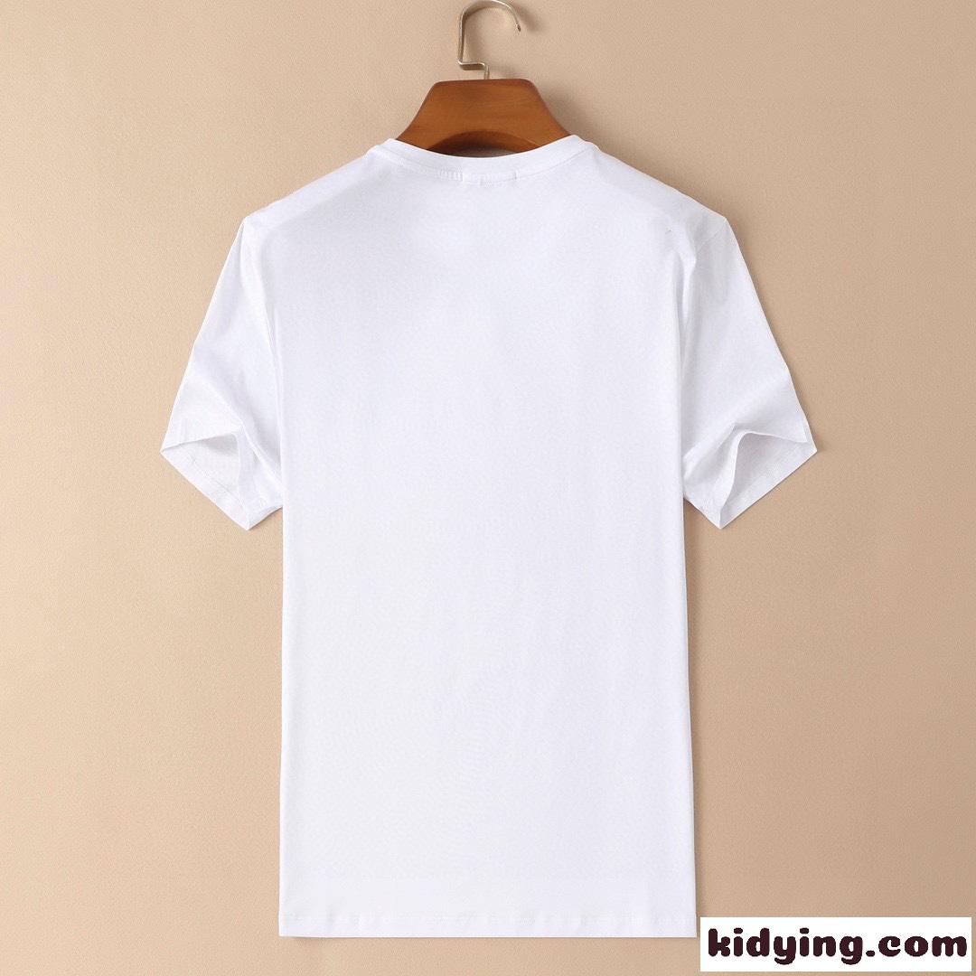 大きいサイズあり 飽きのこない 3色あり ベーシック ロゴ プリント プラダ 半袖tシャツ コピー クルーネック トップス-5