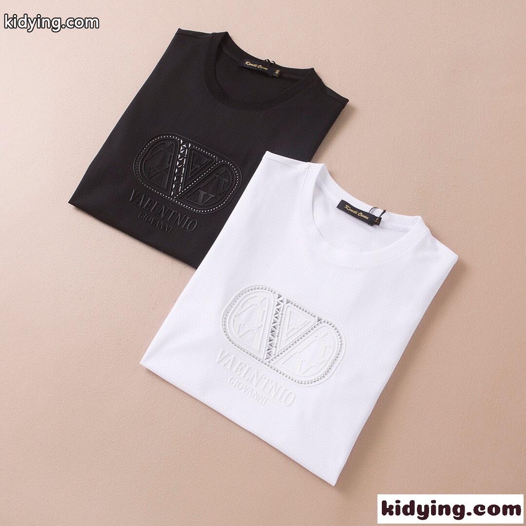 春夏 メンズ 半袖 ヴァレンティノ Tシャツ コピー カジュアル おしゃれ クルーネック トップス-4