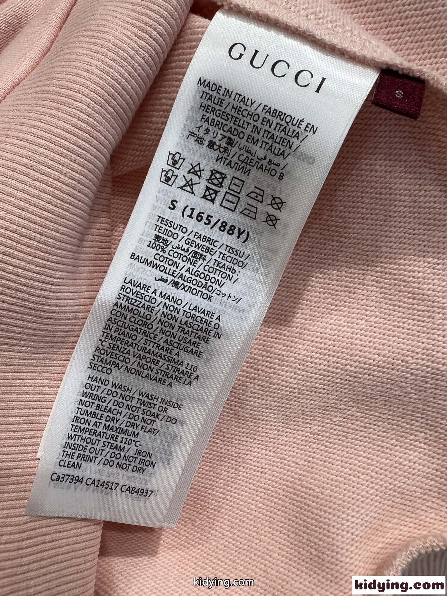 カジュアル ロゴ コットン グッチ Tシャツ 偽物 クルーネック スウェットシャツ ピンク-4