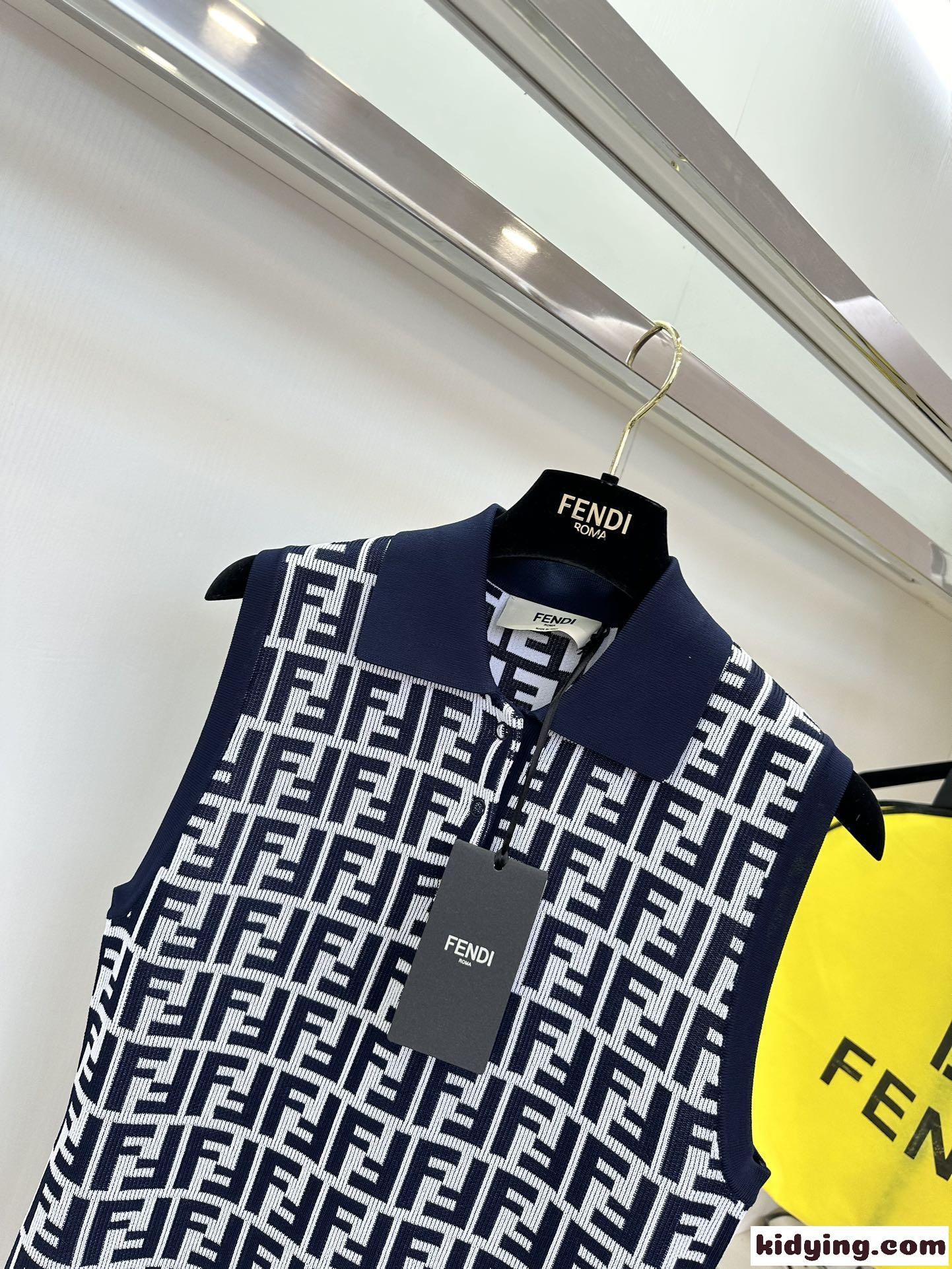 フェンディ ワンピース コピー レディース 人気 FF総柄 ニットドレス-2