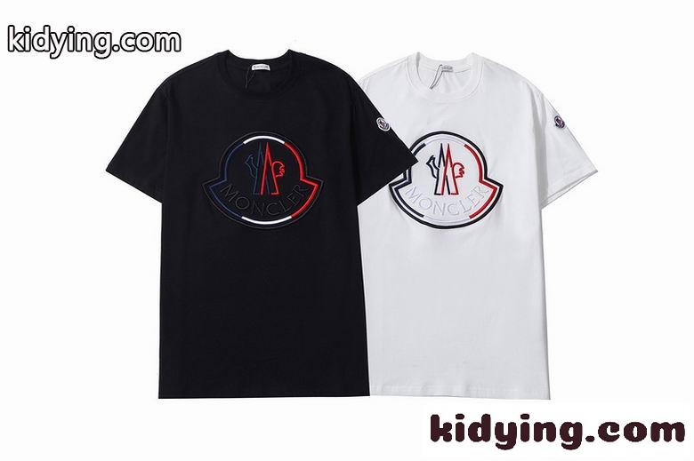 春夏 定番 刺繍 クルーネック モンクレール tシャツ コピー ベーシック カジュアル 半袖 トップス-1