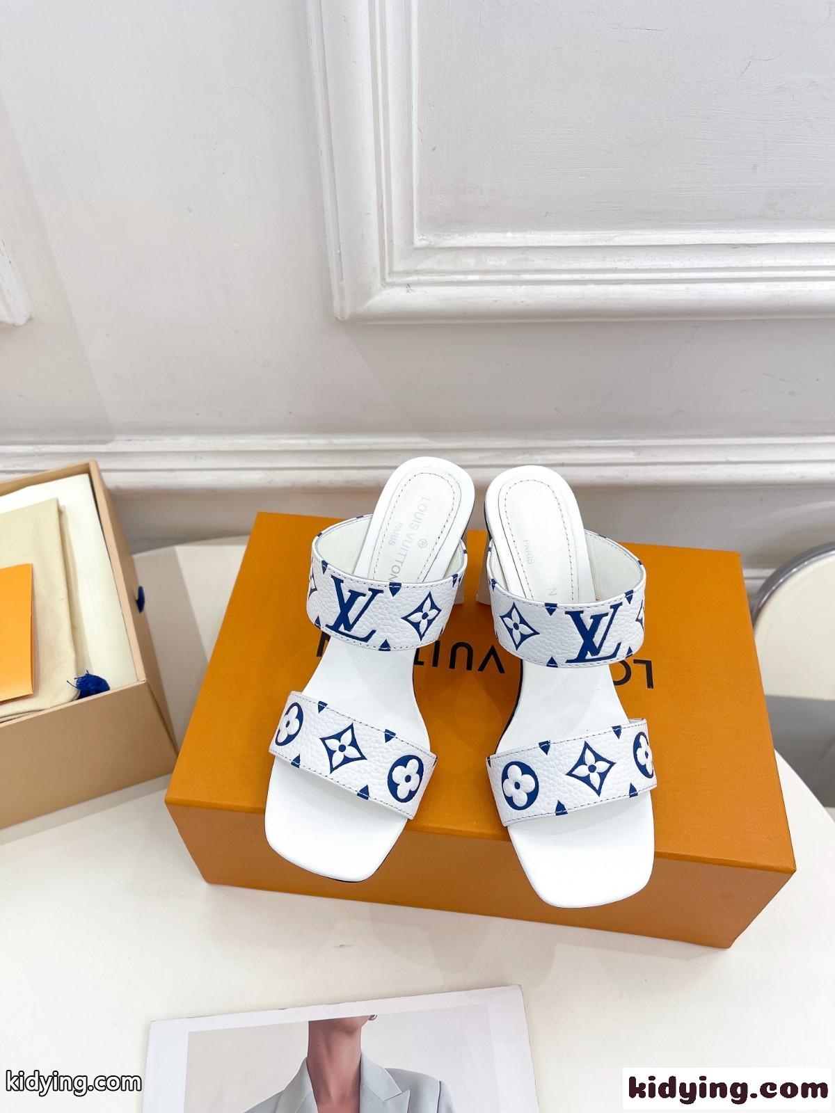 ルイ・ヴィトン サンダル コピー レディース LV シルエットライン ミュール サンダル-4