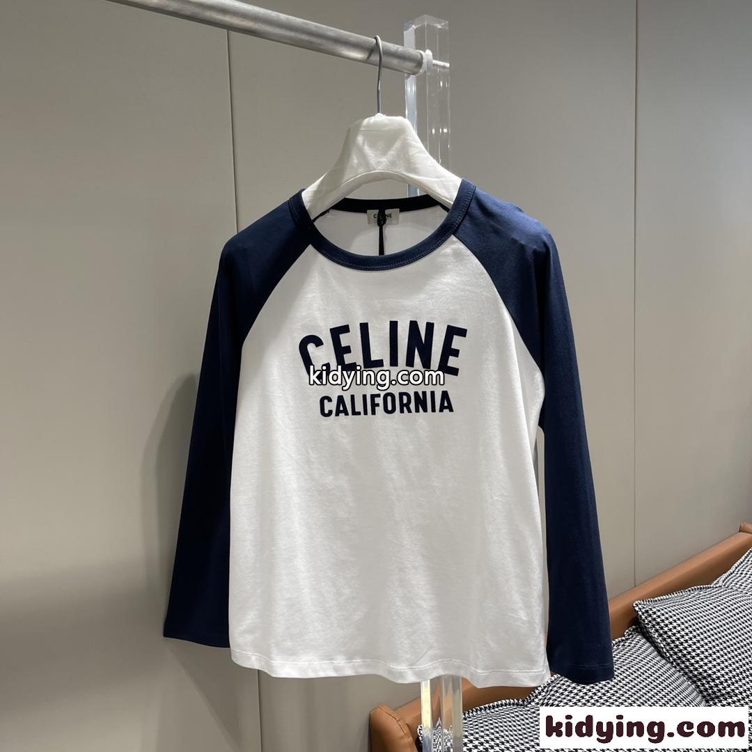 おしゃれ 人気 70S カリフォルニアTシャツ セリーヌ Tシャツ コピー コットン-2