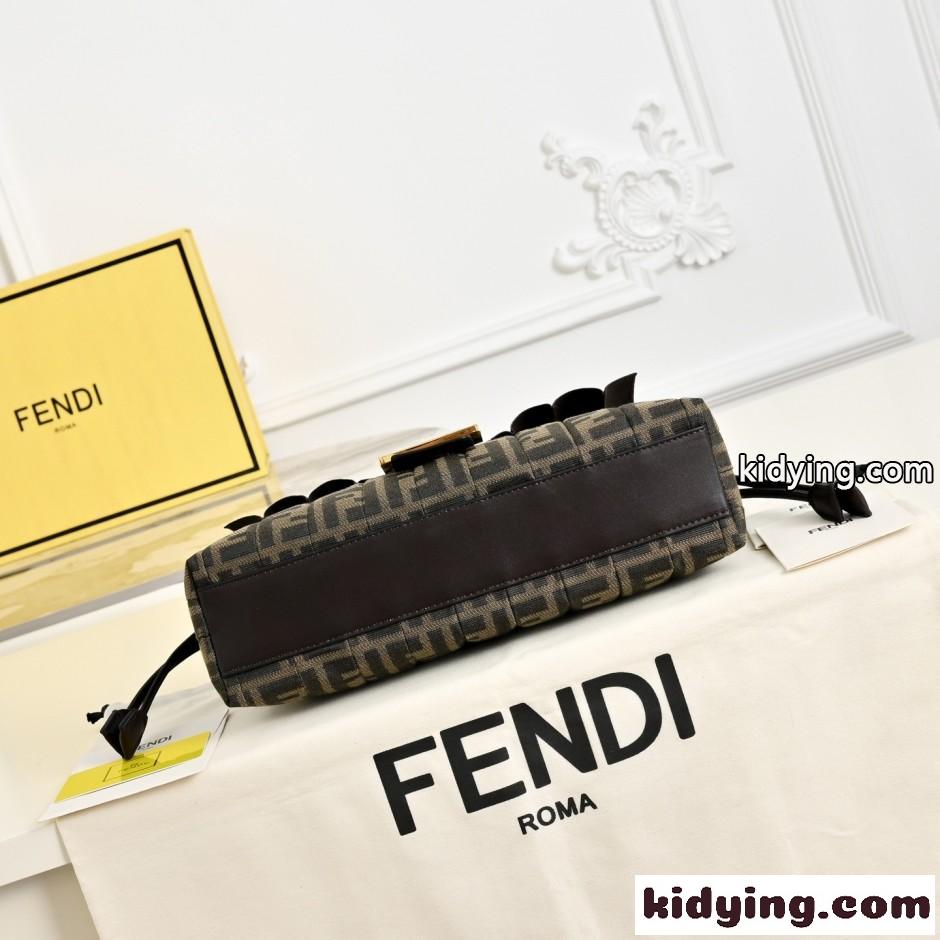 人気 洗練された フェンディ バッグ 偽物 バゲット ショルダーバッグ FFジャカード-3