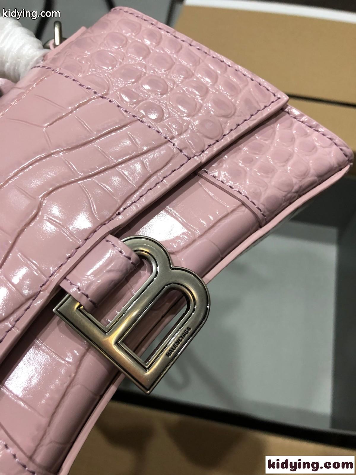 HOURGLASS クロコダイル型押し バレンシアガ バッグ コピー レディース 上品 人気 ハンドバッグ-5