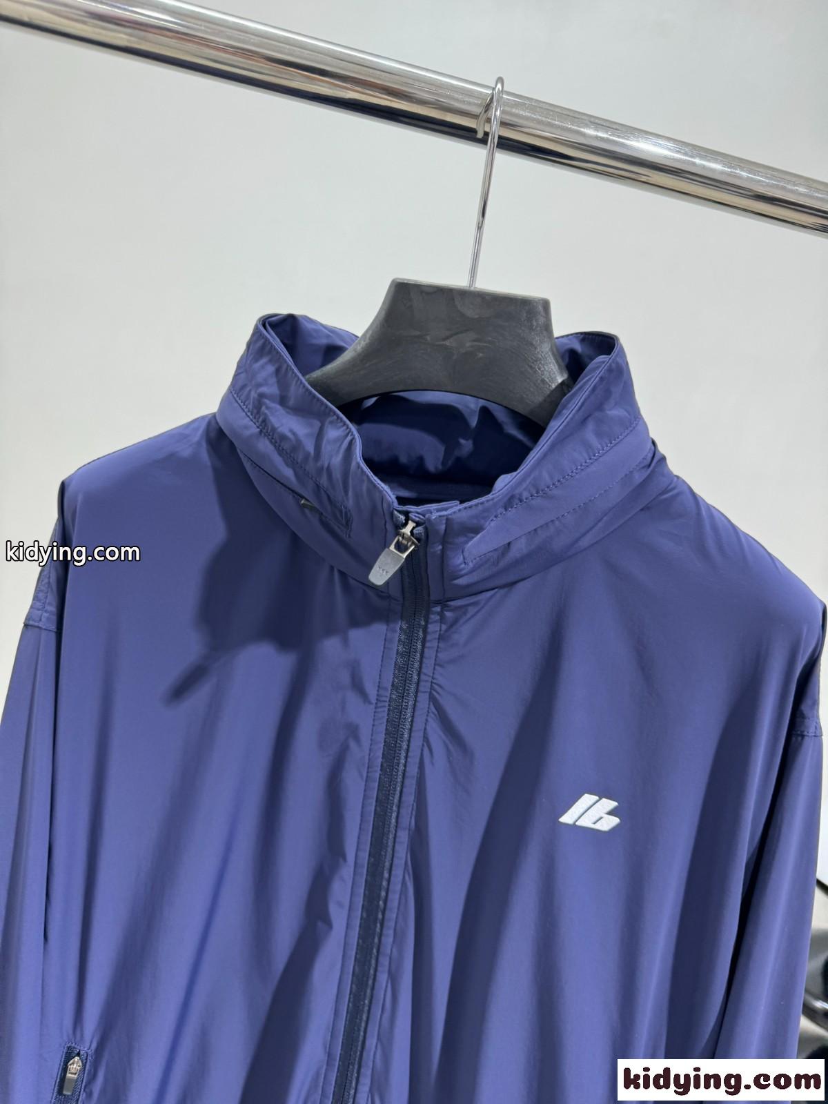 Shrunk Activewear ウィンドブレーカー バレンシアガ ジャケット コピー ブルー-1