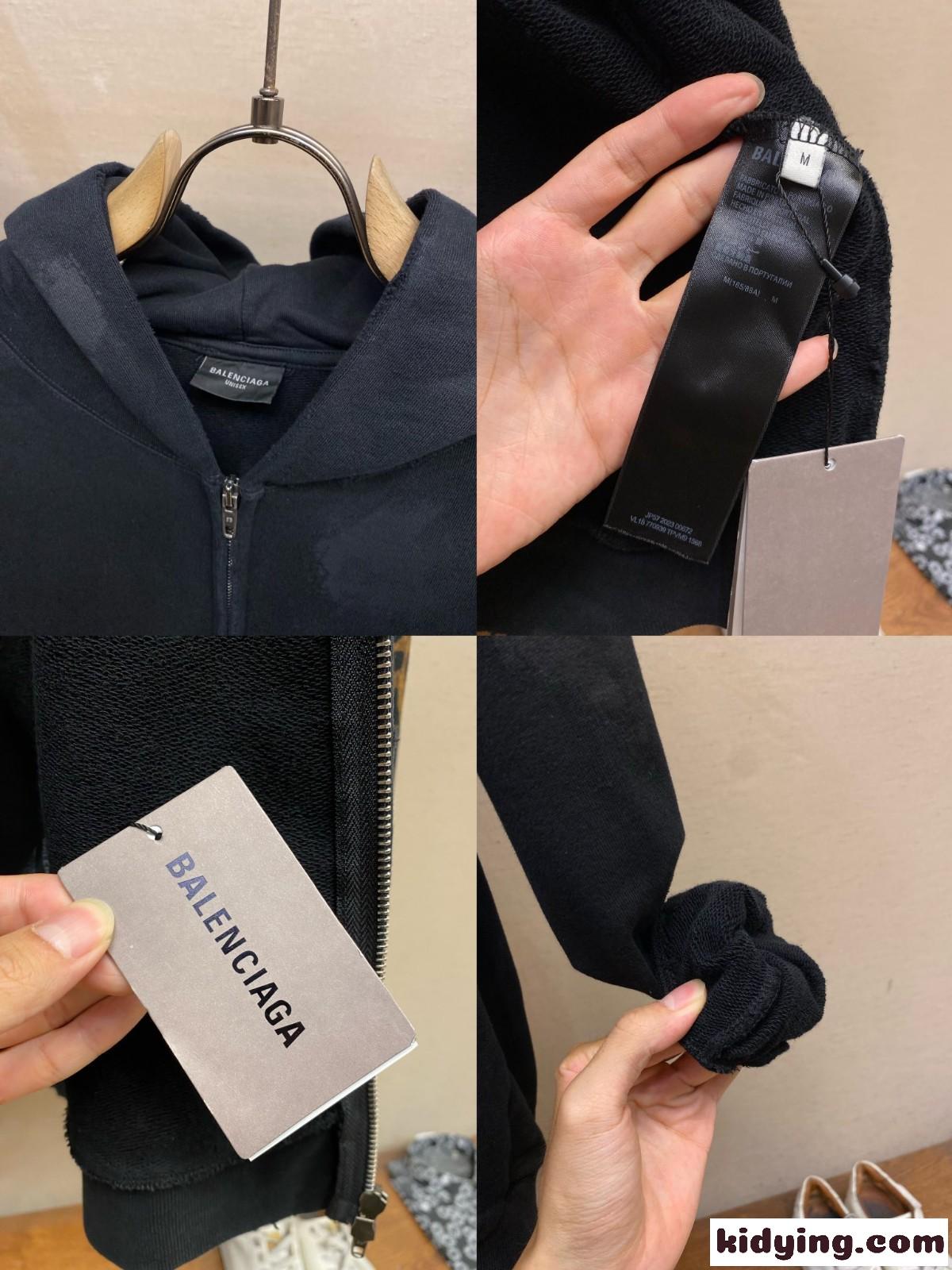 バレンシアガ オーバーサイズ HEAVY METAL アウターウェア ジップアップ HOODIE コピー-3