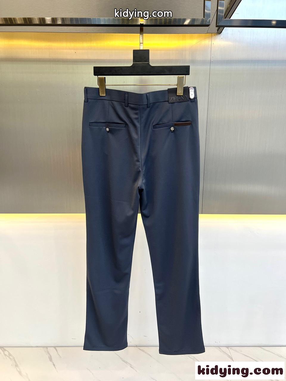 洗練された カジュアル 上品 春夏 ビジネス メンズ ズボン エルメネジルド・ゼニア スラックス コピー-4
