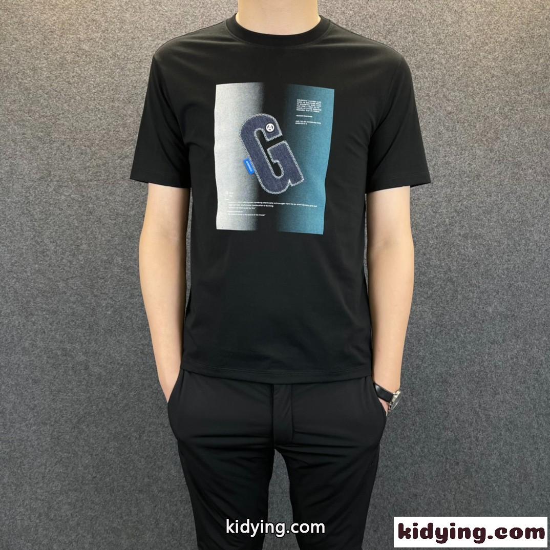 コットン メンズ 半袖 トップス ジバンシィ Tシャツ コピー 快適 オシャレ プリント カジュアル クールネック-0