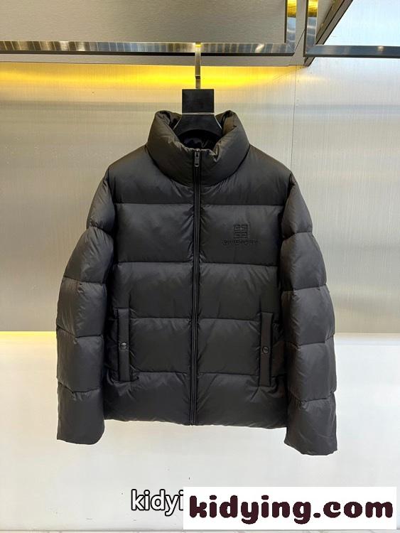 シンプル ジバンシィ ダウンジャケット コピー スタンドカラー ダウンブルゾン ブラック-0